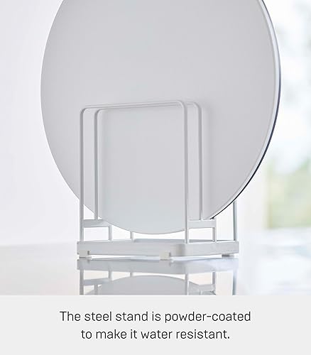 Miniatura 6 de Yamazaki Casa Torre Soporte de almacenamiento de soporte de tabla de cortar para tablas de cortar redondas y rectangulares - acero