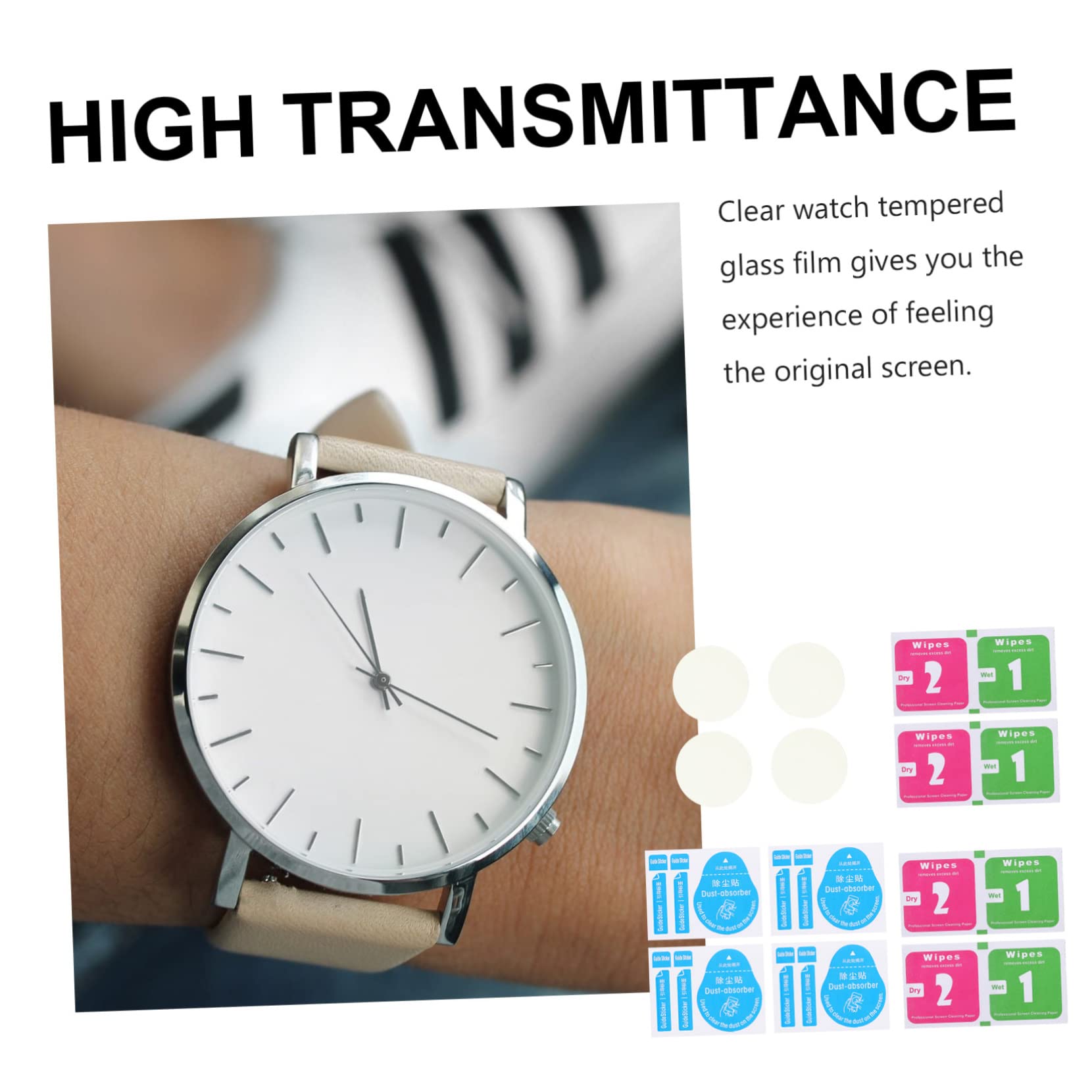 Hemobllo 20pezzi Pellicole Protettive Temperato Per Orologi Spessore Resistente e Compatibile Orologi Confezione