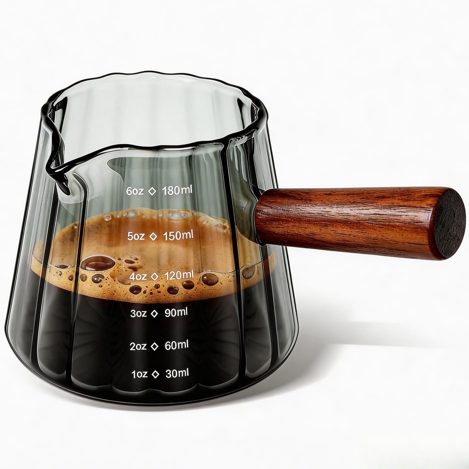 Espresso Cups 6oz, Espresso Accessories, Espresso Shot Cups with V-Shaped Pour Spout, Esp…