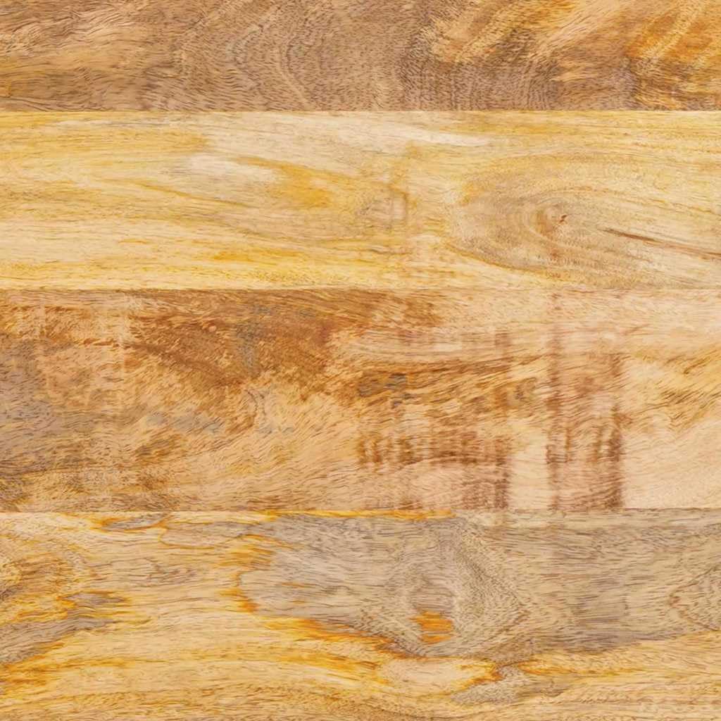Sideboard aus massivem Mango-Holz Braun 80 x 33 x 75 cm mit 2 Scharniertüren, vielseitiges Wohnzimmer Möbel, Stauraum für Medien, HiFi, DVD, Blu-ray, Gaming Zubehör