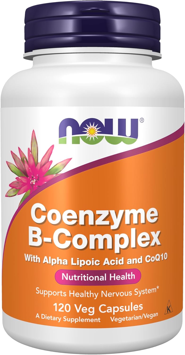 NOW Supplements, Co-Enzyme B Complex with Alpha Lipoic Acid and CoQ10, Nutritional Health, 120 Veg Capsules