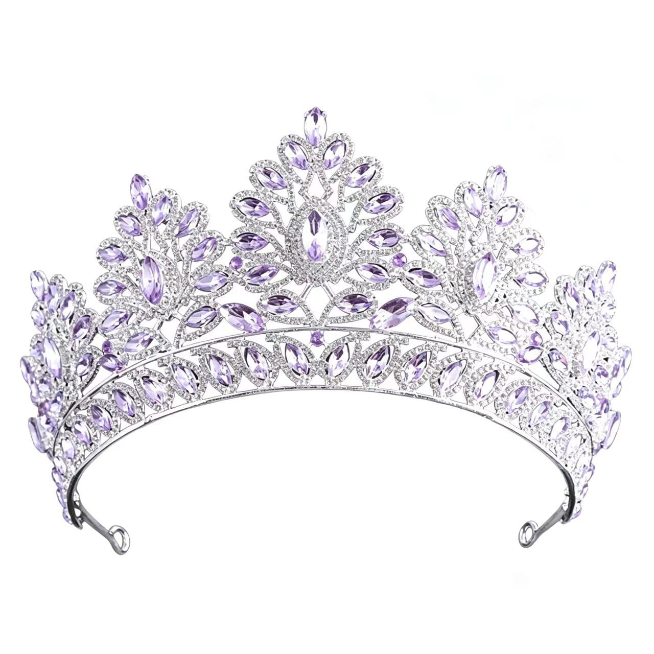 Tiara de novia cómoda de llevar con pedrería fina que no presiona la cabeza