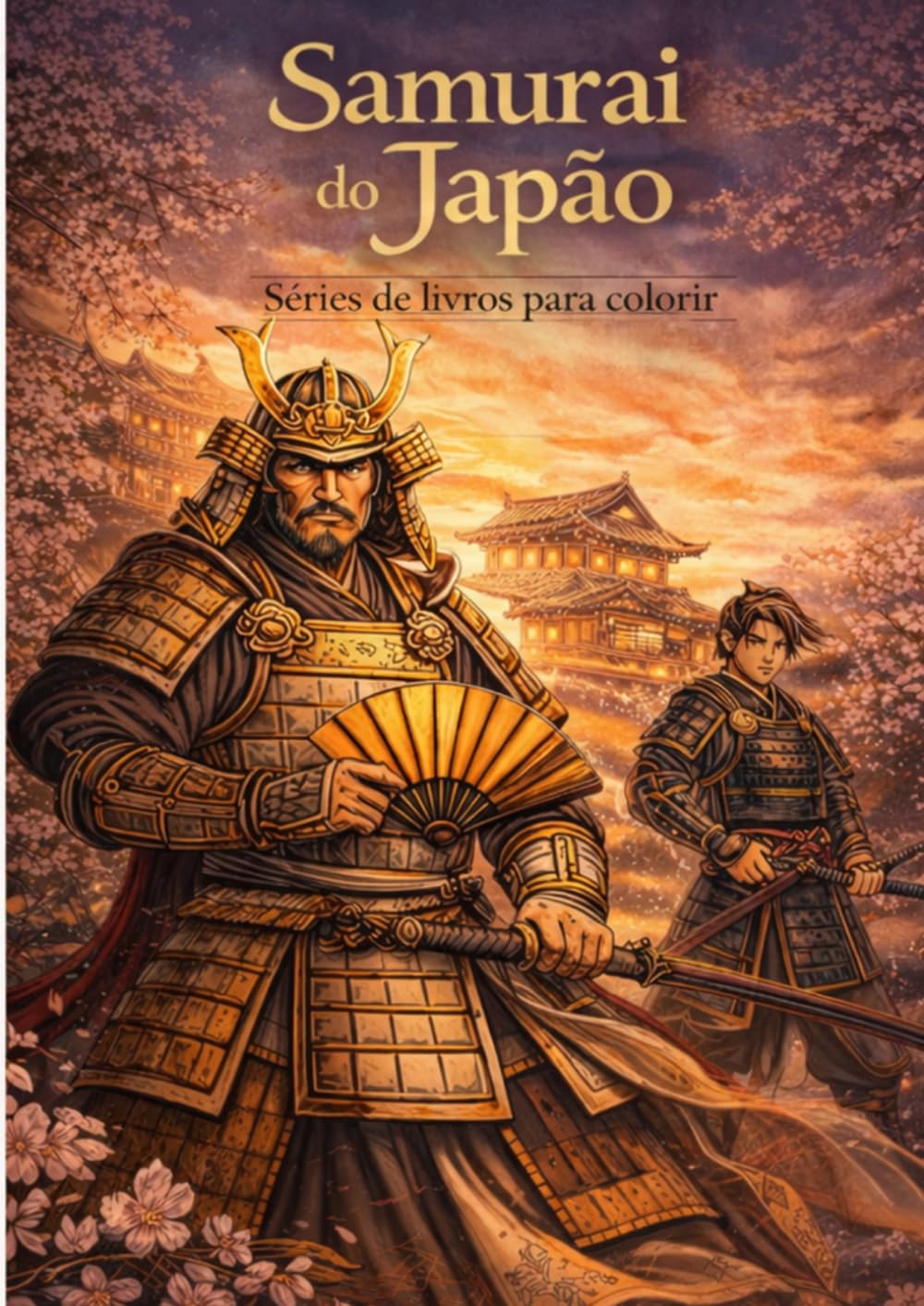 Samurai do Japão - Vol.7 (Livros de colorir japonês para relaxar e aprender)