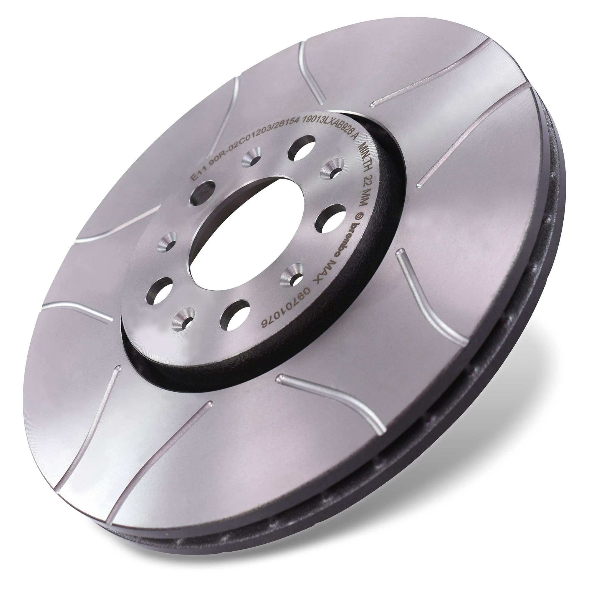 BREMBO Bremsenset inkl Geschlitzte Sport-Bremsscheiben Vorne Ø 288 mm Belüftet + Hinten Ø 230 mm Voll + Bremsbeläge Vorne und Hinten + Verschleißkontakt
