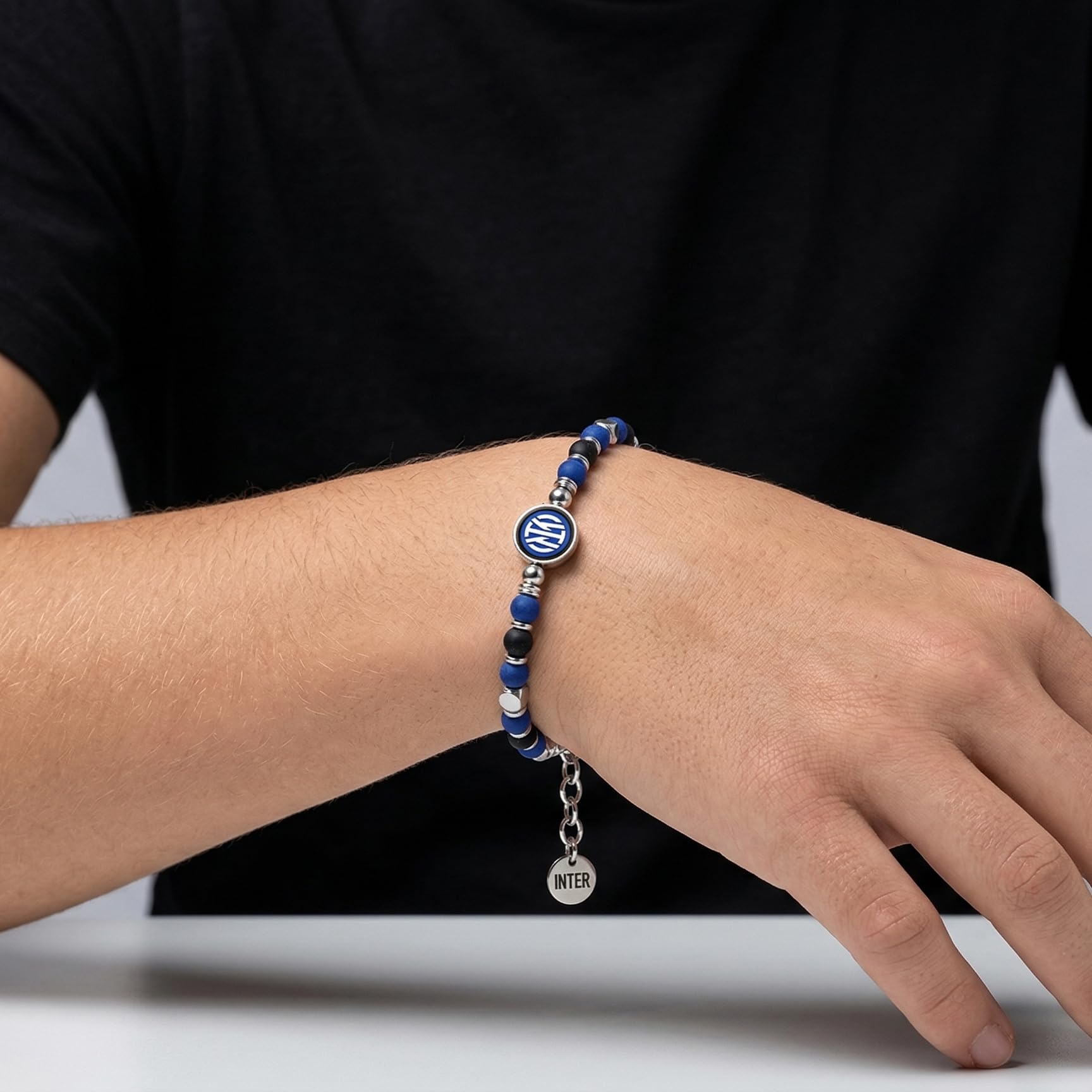 Clondo Bracciale Uomo Donna Inter in Acciaio – Collezione Ufficiale Calcio – Accessorio Elegante e Sportivo con Logo – Idea Regalo per Tifosi – Vari Modelli Disponibili - 4
