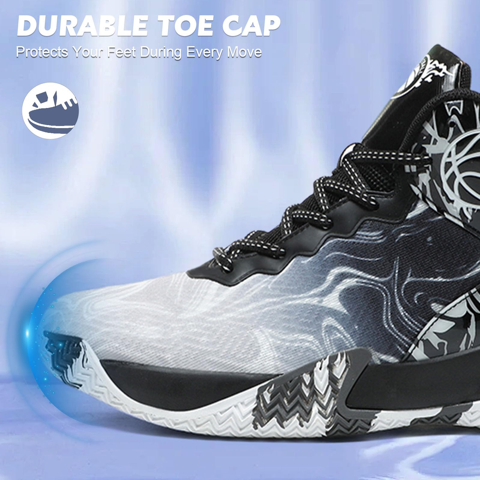 Basketballschuhe für Herren hohe Freizeitschuhe sportliches Gehen Mesh bequemer Sportschuh zum Laufen im Freien modischer leichter Sneaker