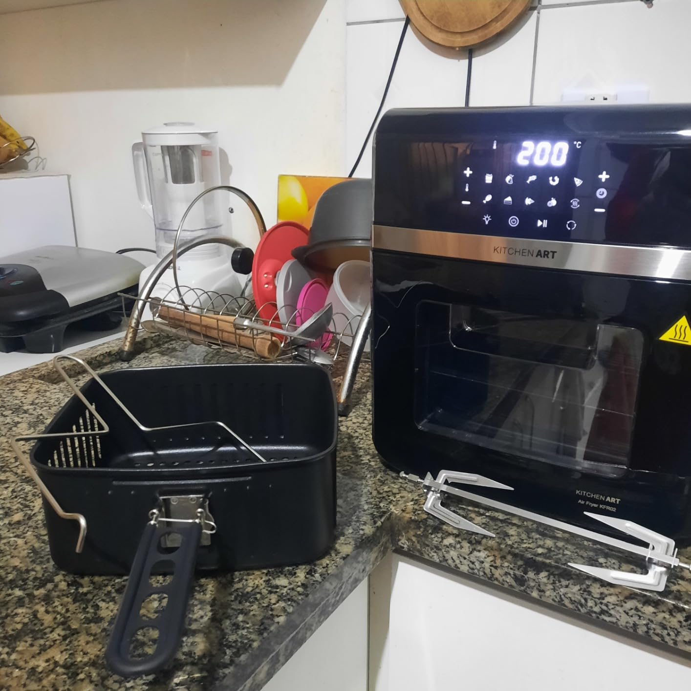 Fritadeira Air Fryer Philco Kitchen Art Painel Digital KFR02 127V