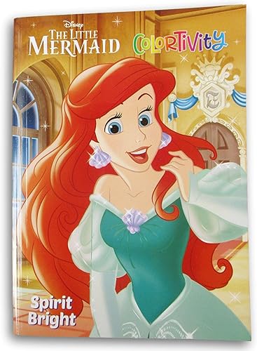 Ariel The Little Mermaid ''Spirit Bright'' Libro de actividades y diversión para colorear - 80 páginas