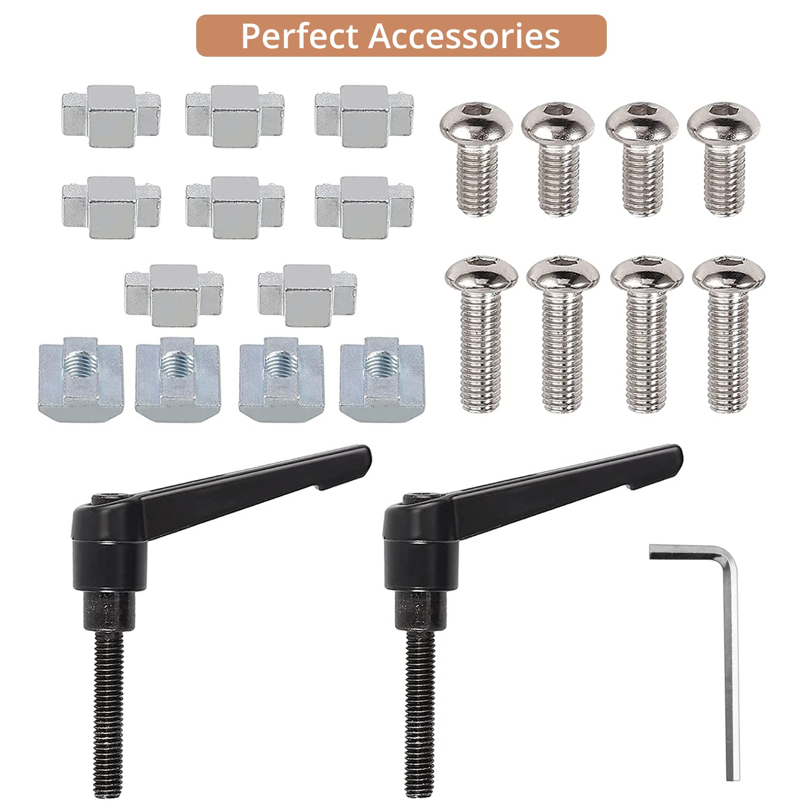 Connecteur Profilé Aluminium 4040, Kamtop 2pcs Connecteur à Angle Réglable Rotation à 180°Avec Poignée de Charnière D'Angle Pour Profil en Aluminium D'Extrusion 4040