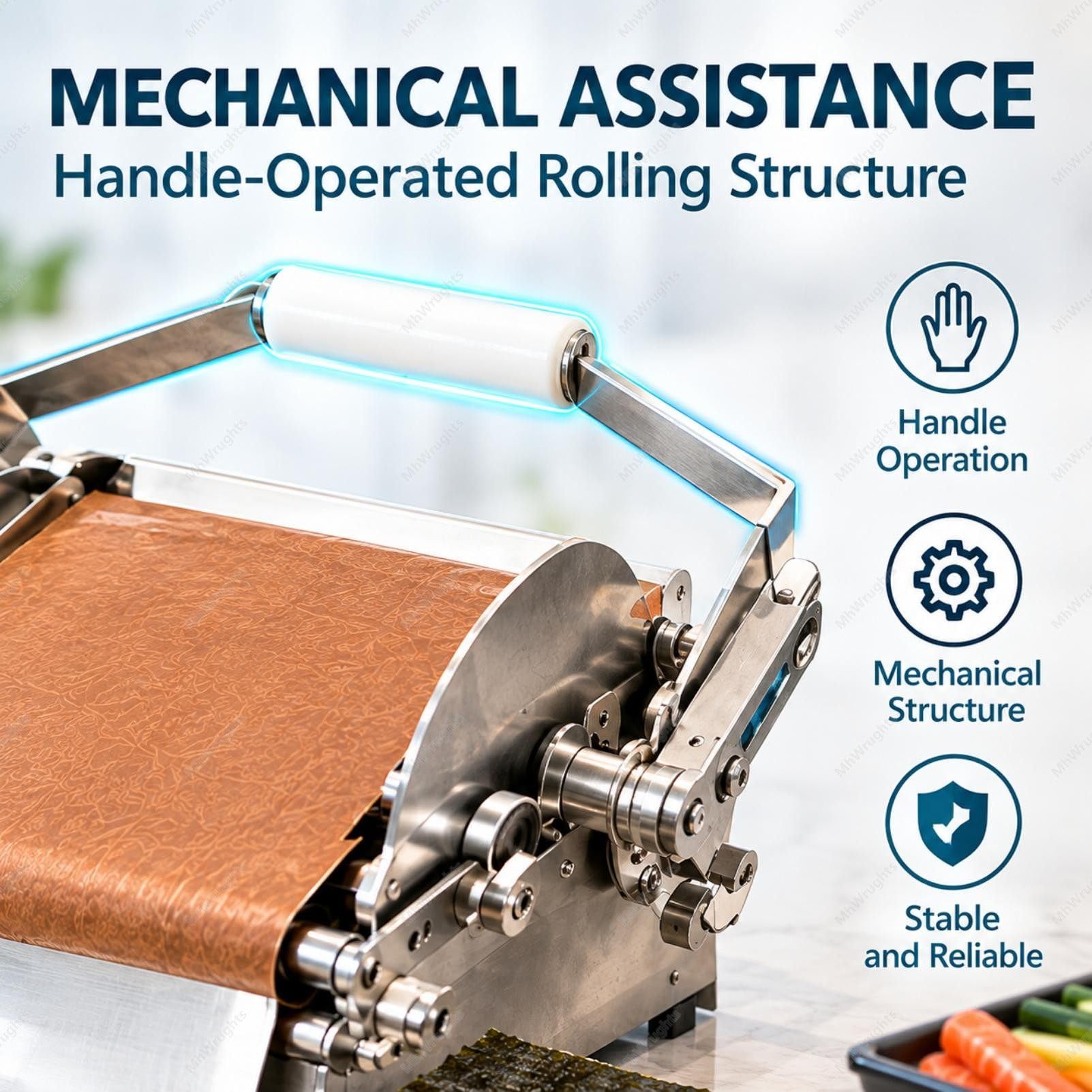 Máquina para Hacer Rollos de Sushi, Herramienta Manual de eficiencia en la Cocina