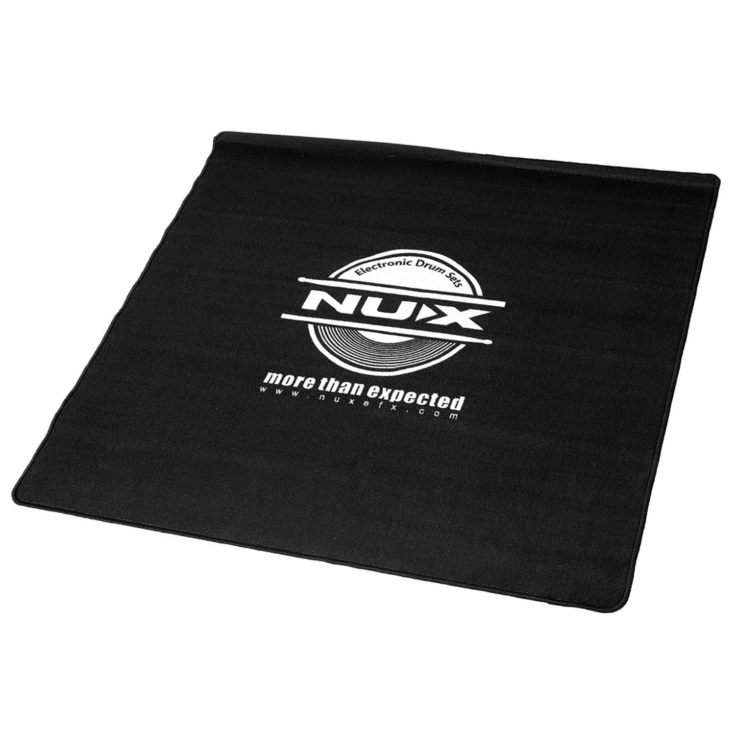Nux - Tappeto per batteria, 130 x 130 cm, colore: Nero