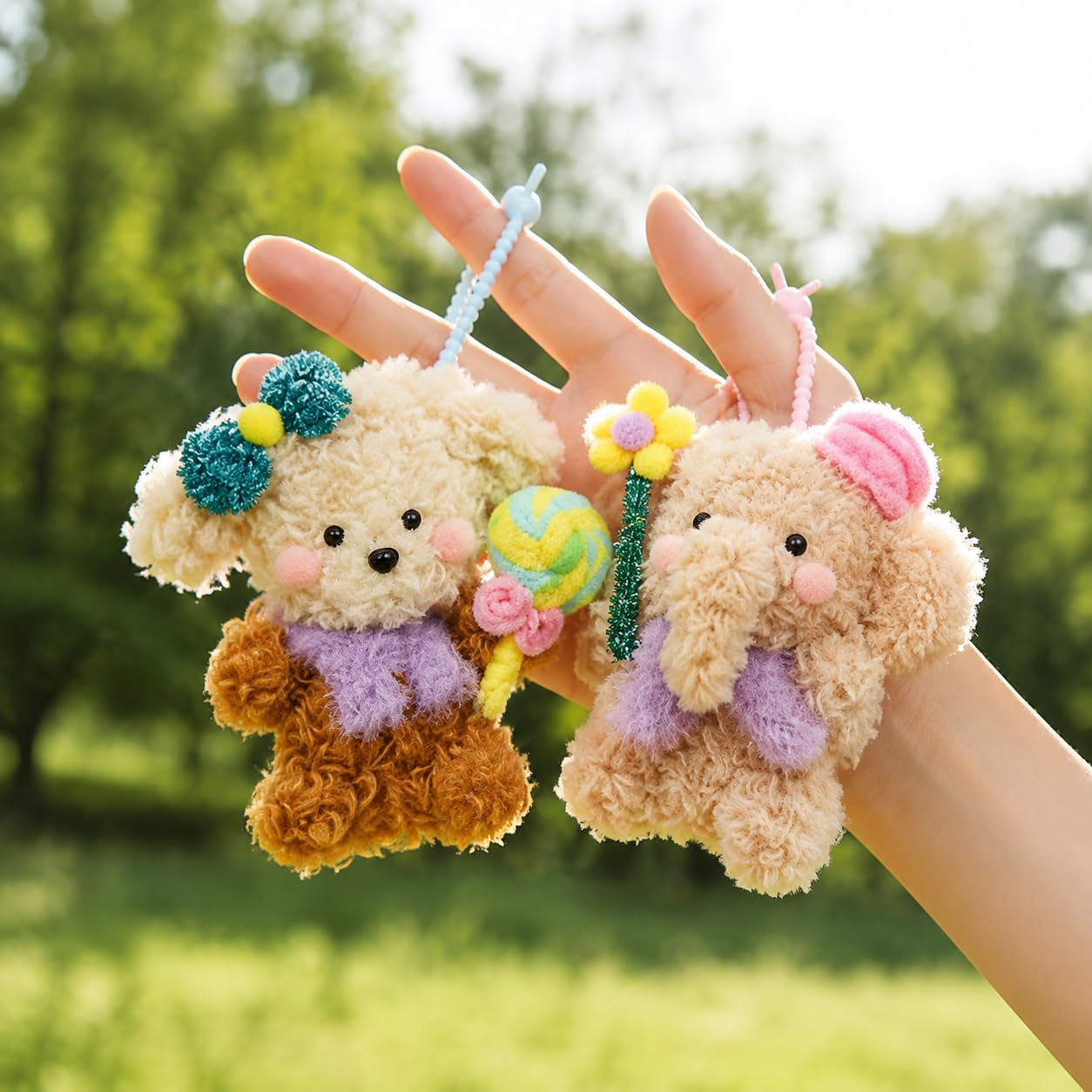 Yunmeryker Pfeifenreiniger Bastelset Tiere mit 8 Teilen, Kreativset mit Wackelaugen und Pompons, Pfeifenputzer zum Basteln ab 5 Jahren, Empfehlung: Mehrere Boxen, um
