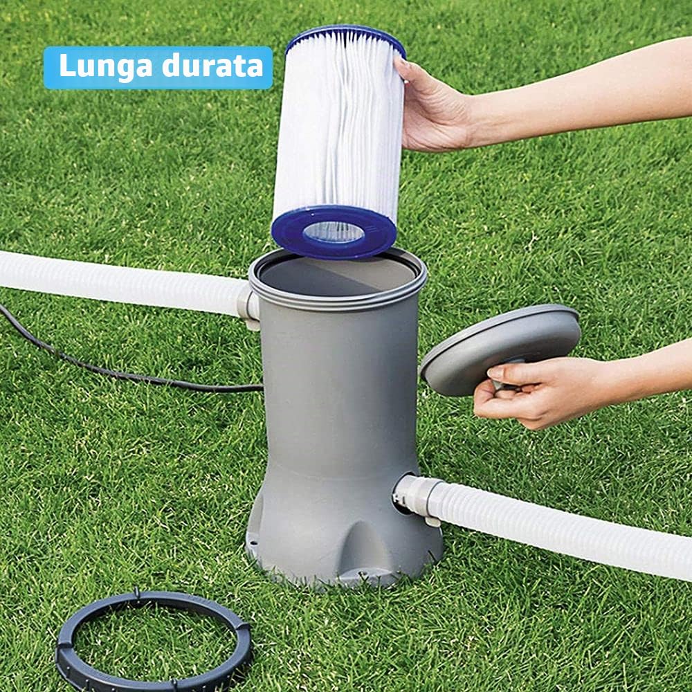 Filtro Cartuccia per Intex Tipo a Piscina 29002, Filtri Cartucce per Pompe,per Cartuccia Filtro Piscina Aspirapolvere Piscine Pompa Tendalino 6 Pezzi