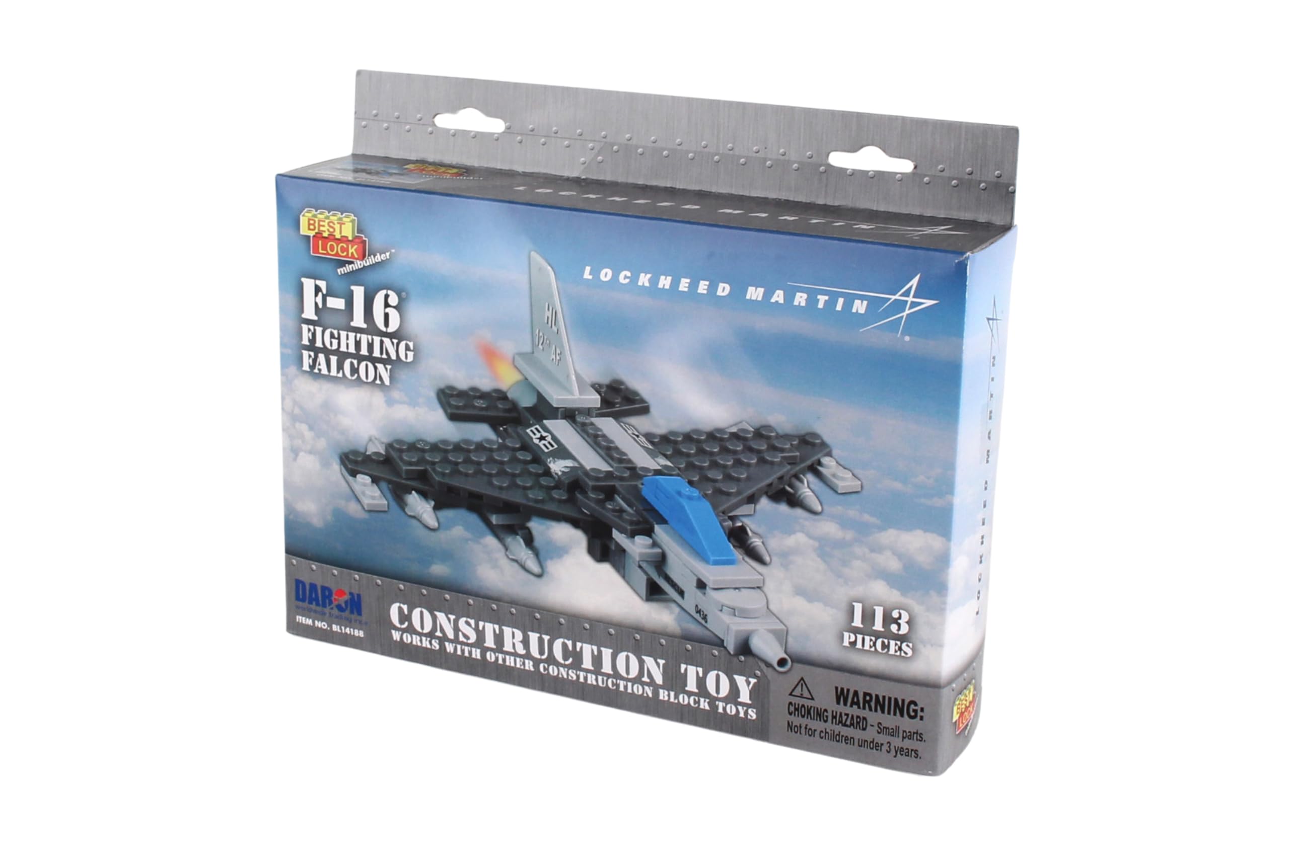 Daron F-16 Best Lock Construction Toy (113 Piece)