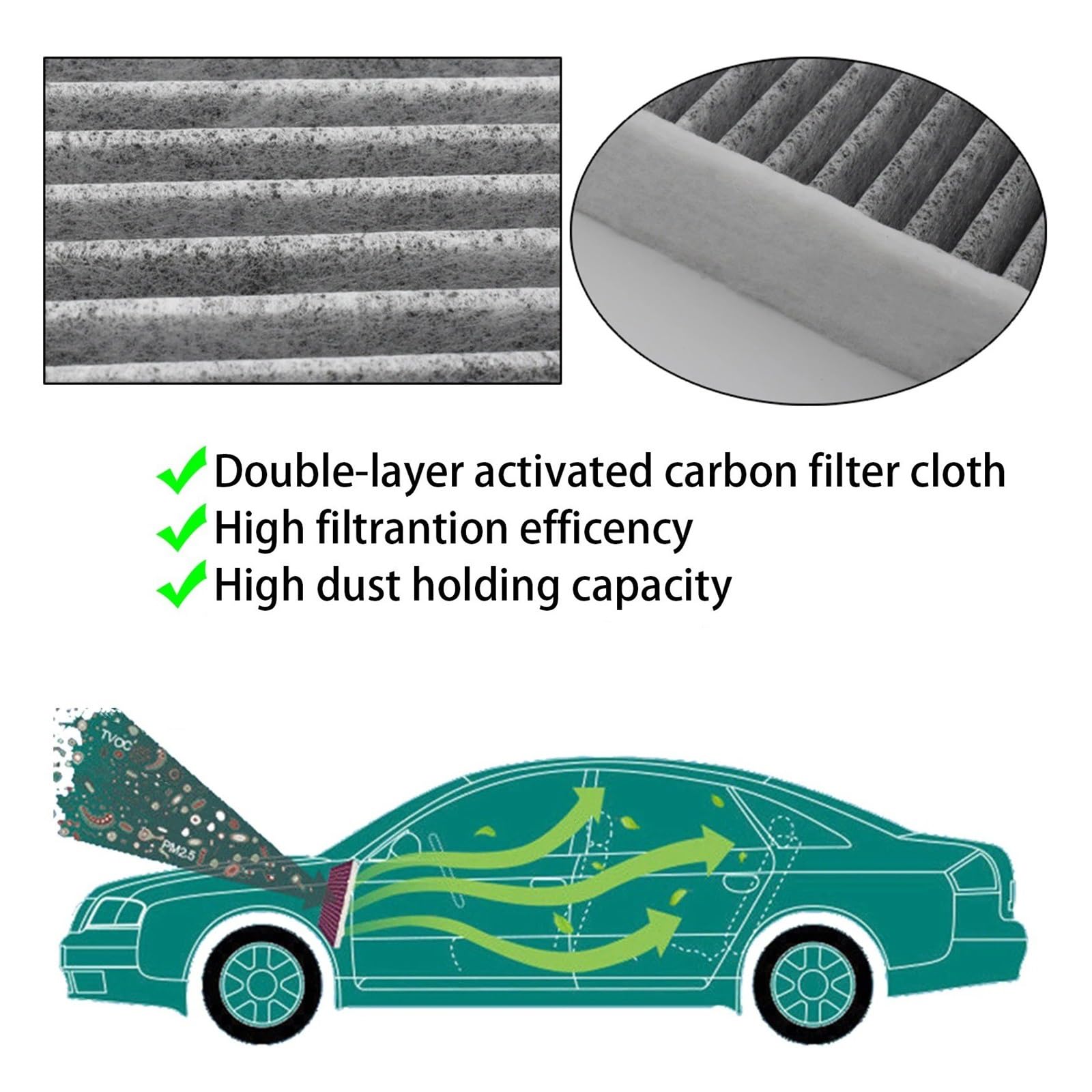 Filtro De Aire Para Coche Para VW Para Golf Para Passat Para Beetle CC Para Tiguan Para Touran Filtro Aire Polen Cabina Motor 1K0129620D 1K0819644