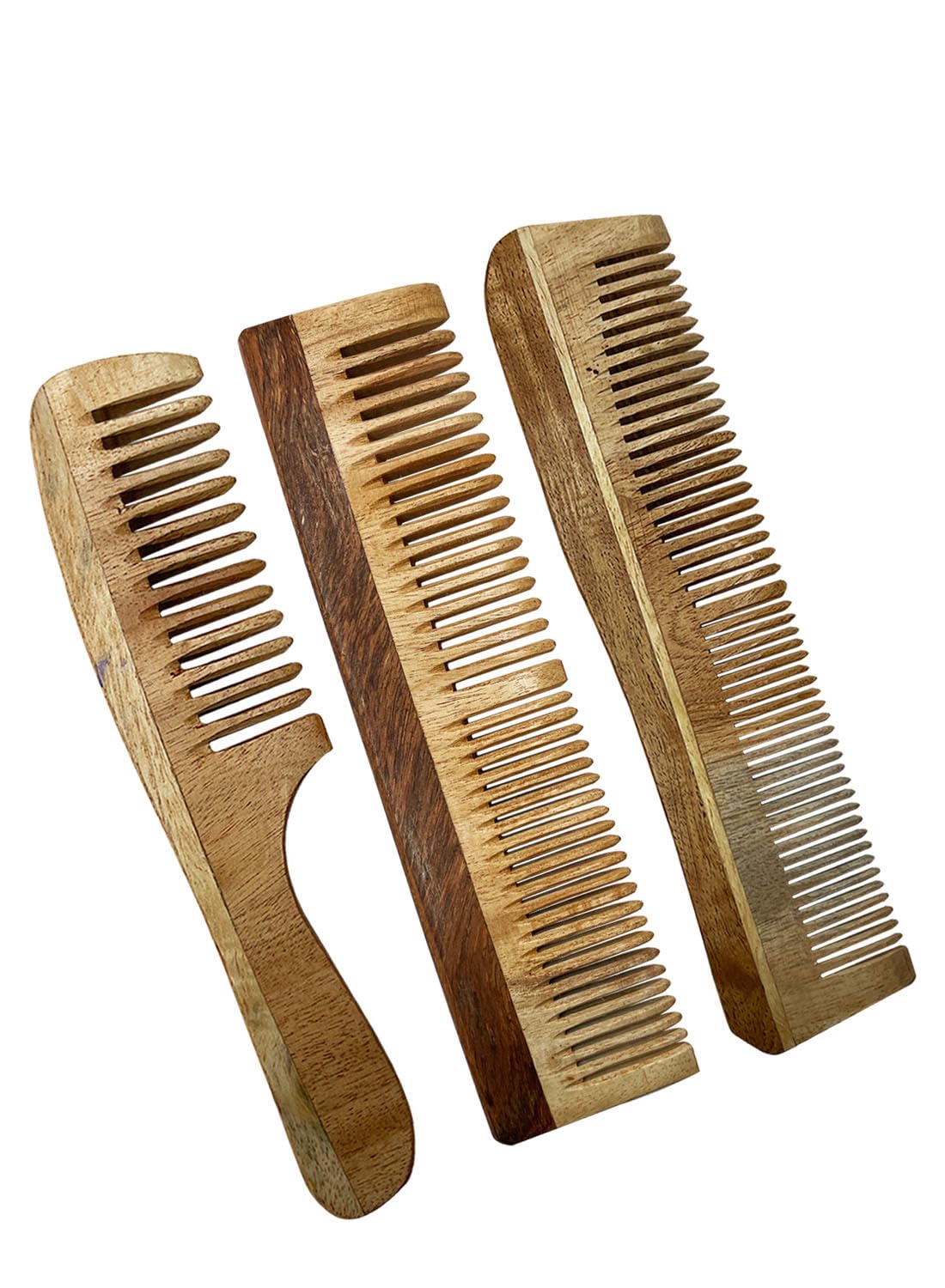 StyleLoft Creation Neem Comb, Wooden Comb | Hair Growth, Hairfall, Dandruff Control | Hair Straightening, Frizz Control | Comb for Men, Women | Treated with Neem Oil, (Model-73)