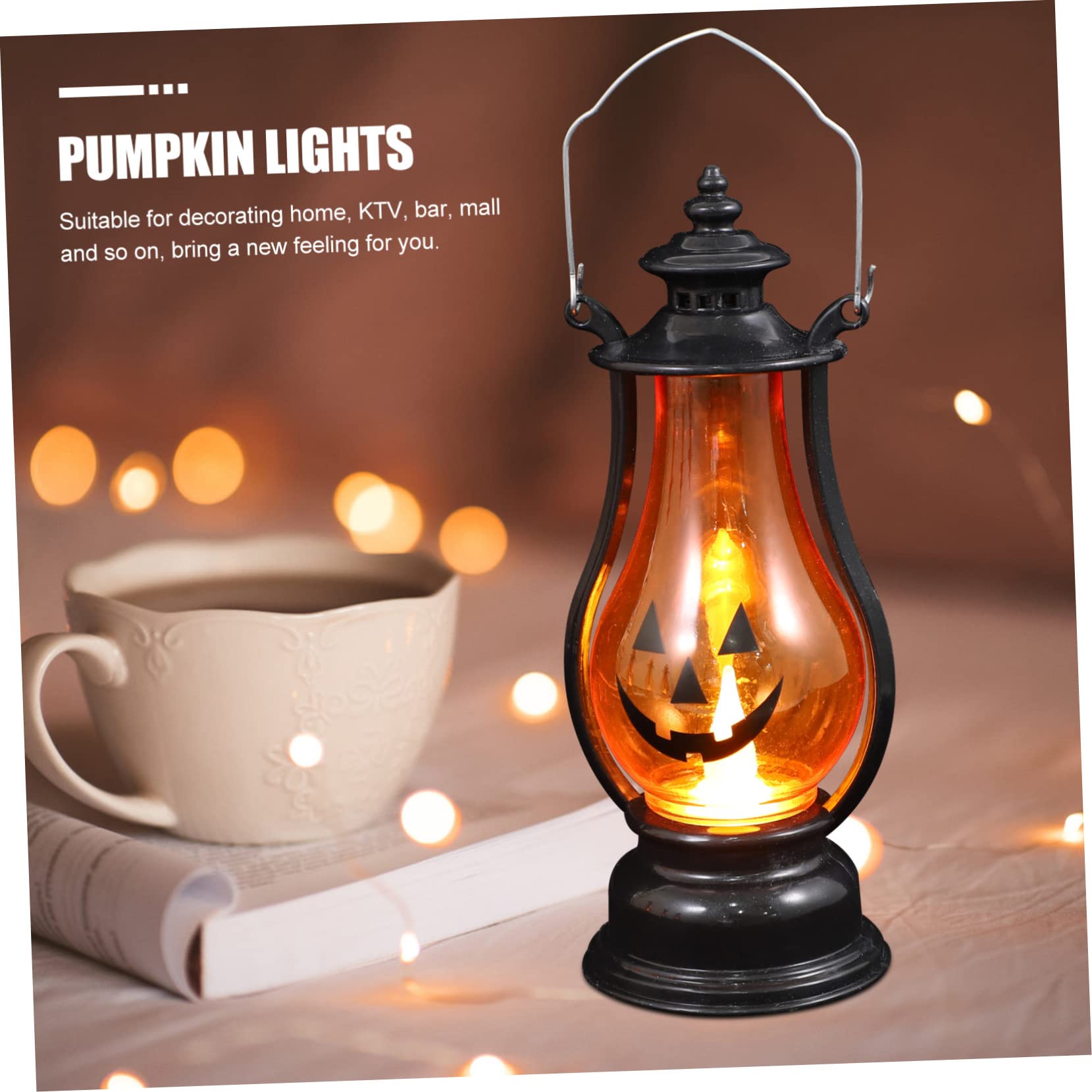 VALICLUD Pumpkin Lantern Handheld Night Light for Halloween Decoration Halloween Prop for Home and Present for Family and Friends