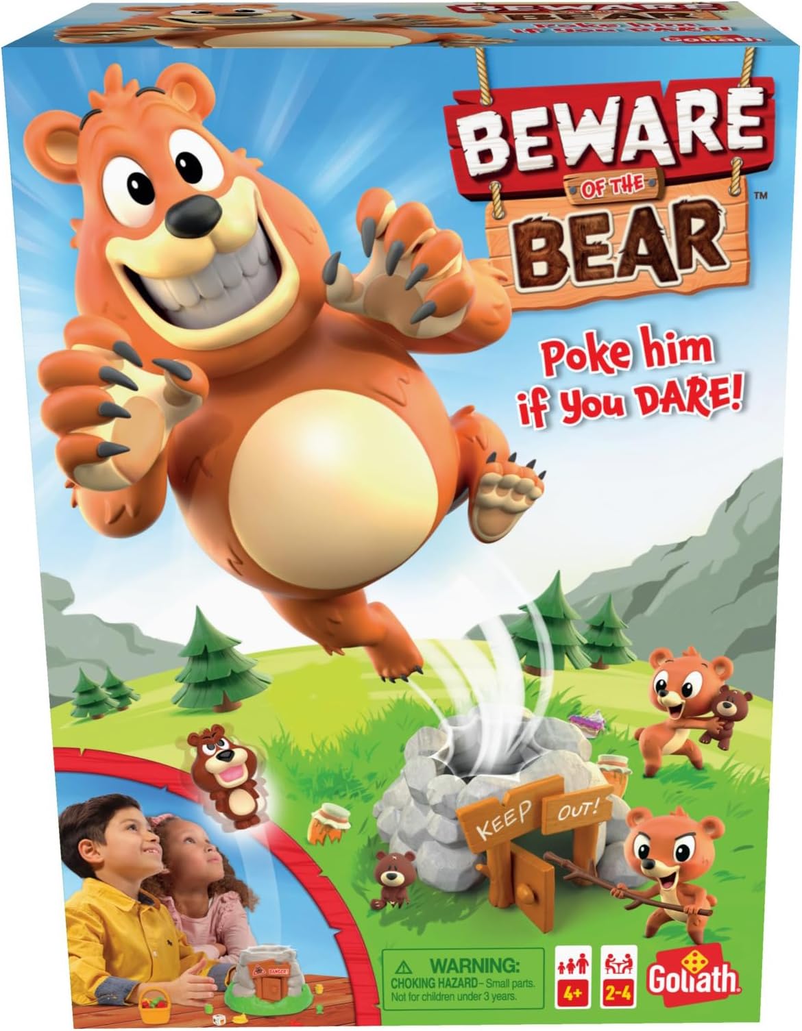 Goliath Games Beware the Bear Kids Games | For ages 4+ | For 2-4 players