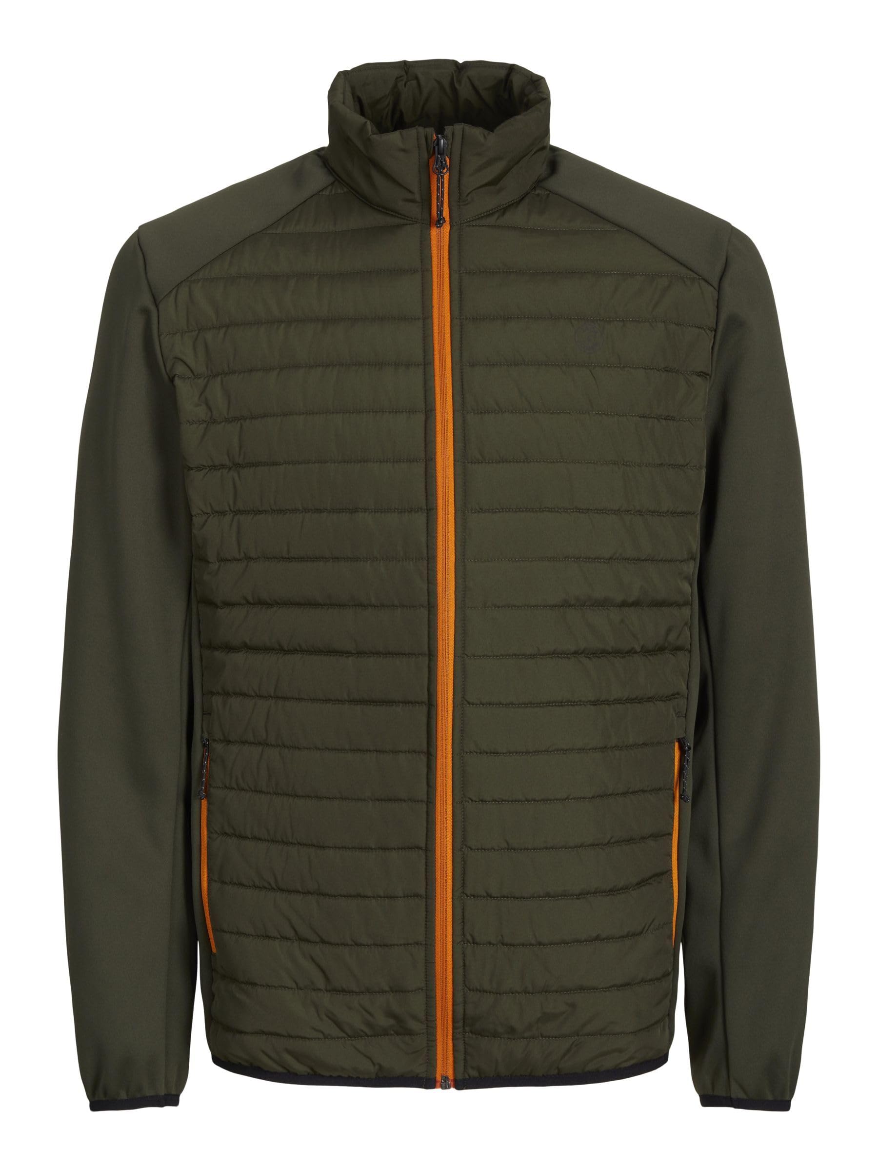 JACK & JONESmens MULTI QUILTED COLLAR Jacket