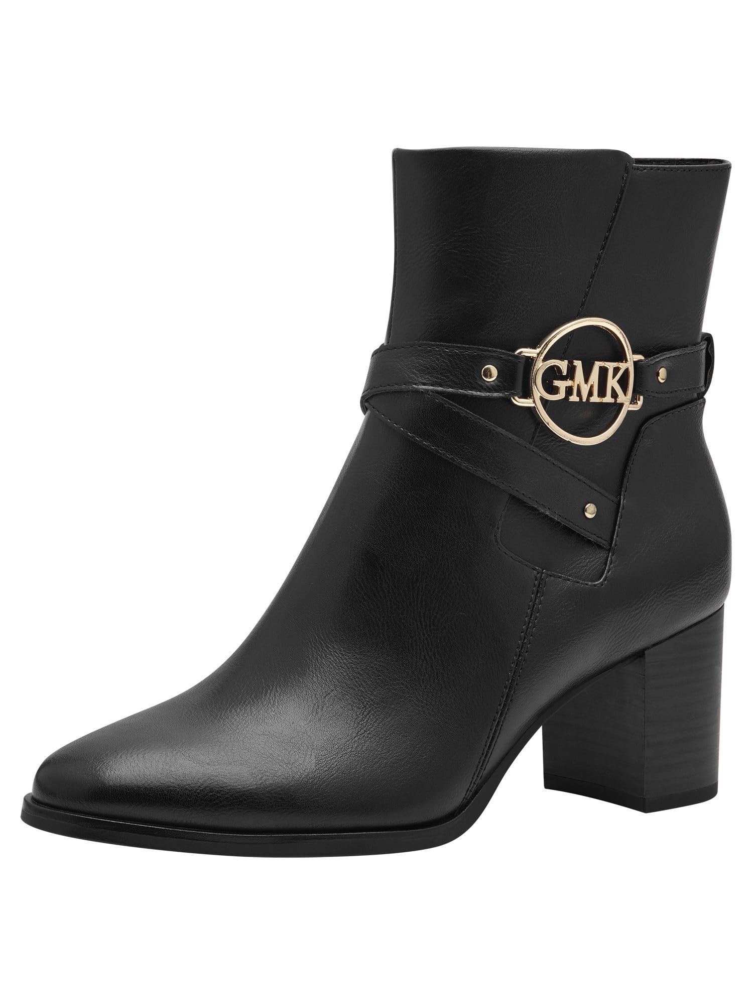 MARCO TOZZI by Guido Maria Kretschmer Women's Ankle Boots with Heel Made of Faux Leather Pointed, black, 6 UK