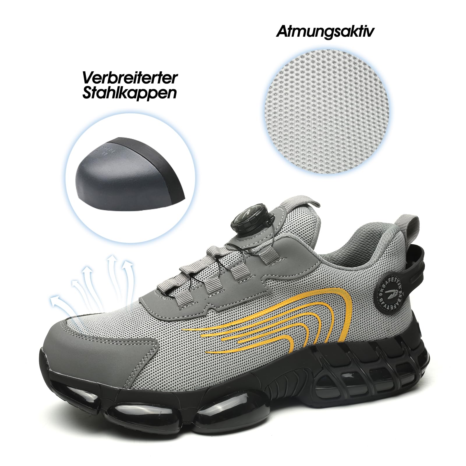 Scarpe Antinfortunistiche Uomo Donna Scarpe da Lavoro Traspiranti Leggere Comode con Punta in Acciaio 36-46 EU