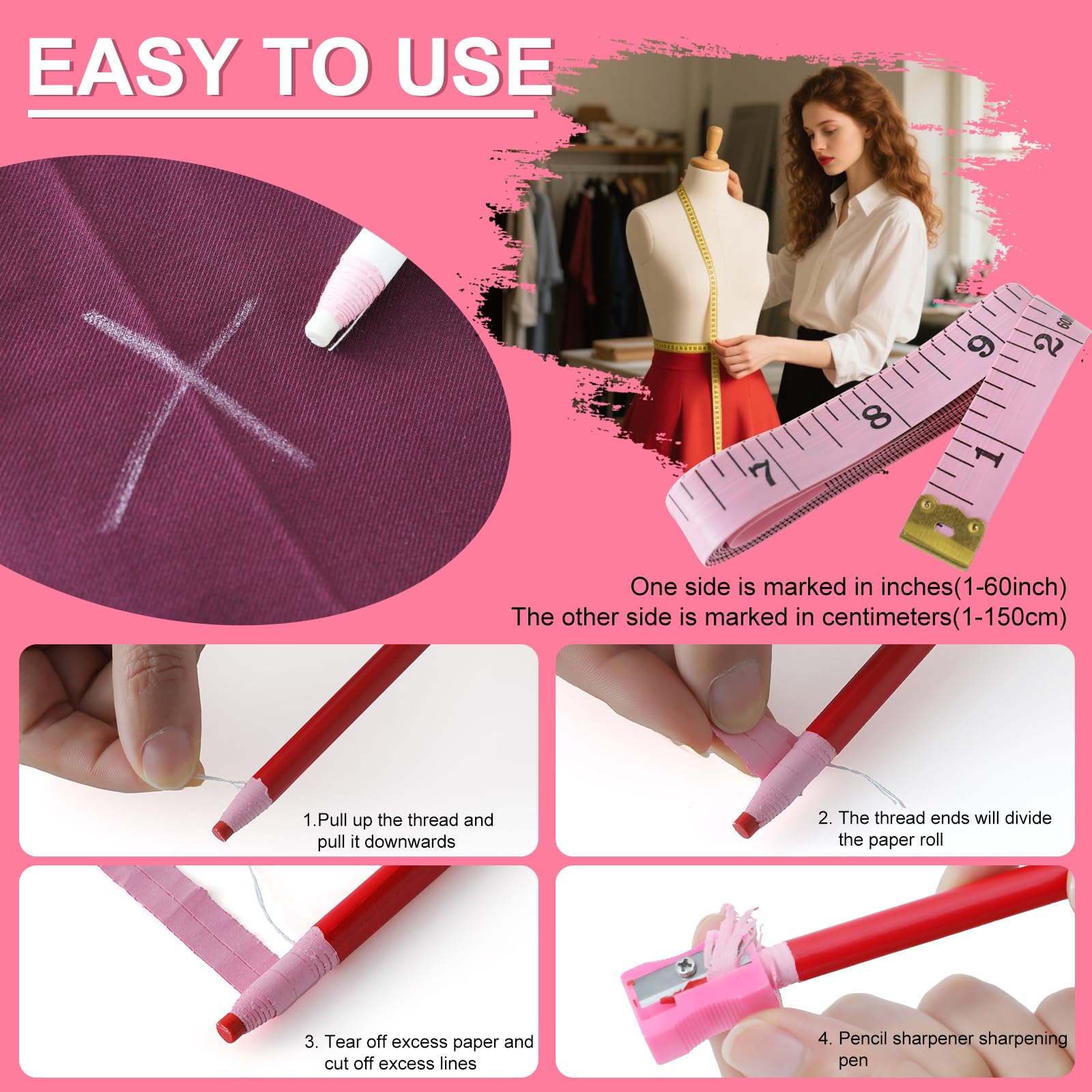 XEUZK Sublimation Shirts Tool Pink Kit With 8T Shirt rulers, 3Pack Teflon Sheet for Heat Press 12 x 16in, Heat Resistant Gloves & Silicone Bumps, 4Rolls Heat Resistant Tape& Tape Dispenser Sublimation