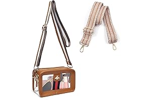 monrich Clear Stadium Purses & Crossbody Replacement Straps Packs of 2