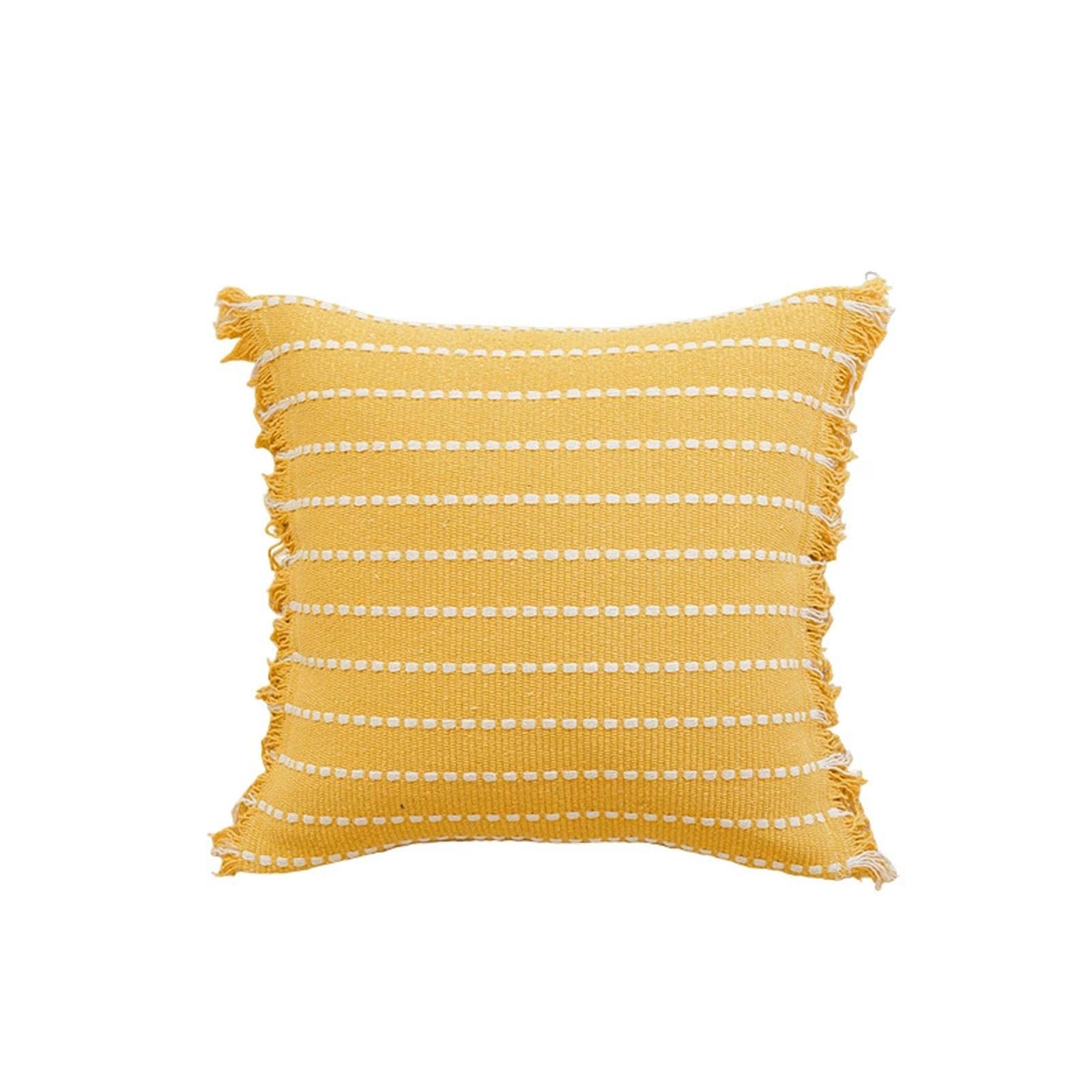AXCTYSFP cotton Decorative Throw Pillow Covers Soft Boho Striped Modern Farmhouse,C,45 * 45cm