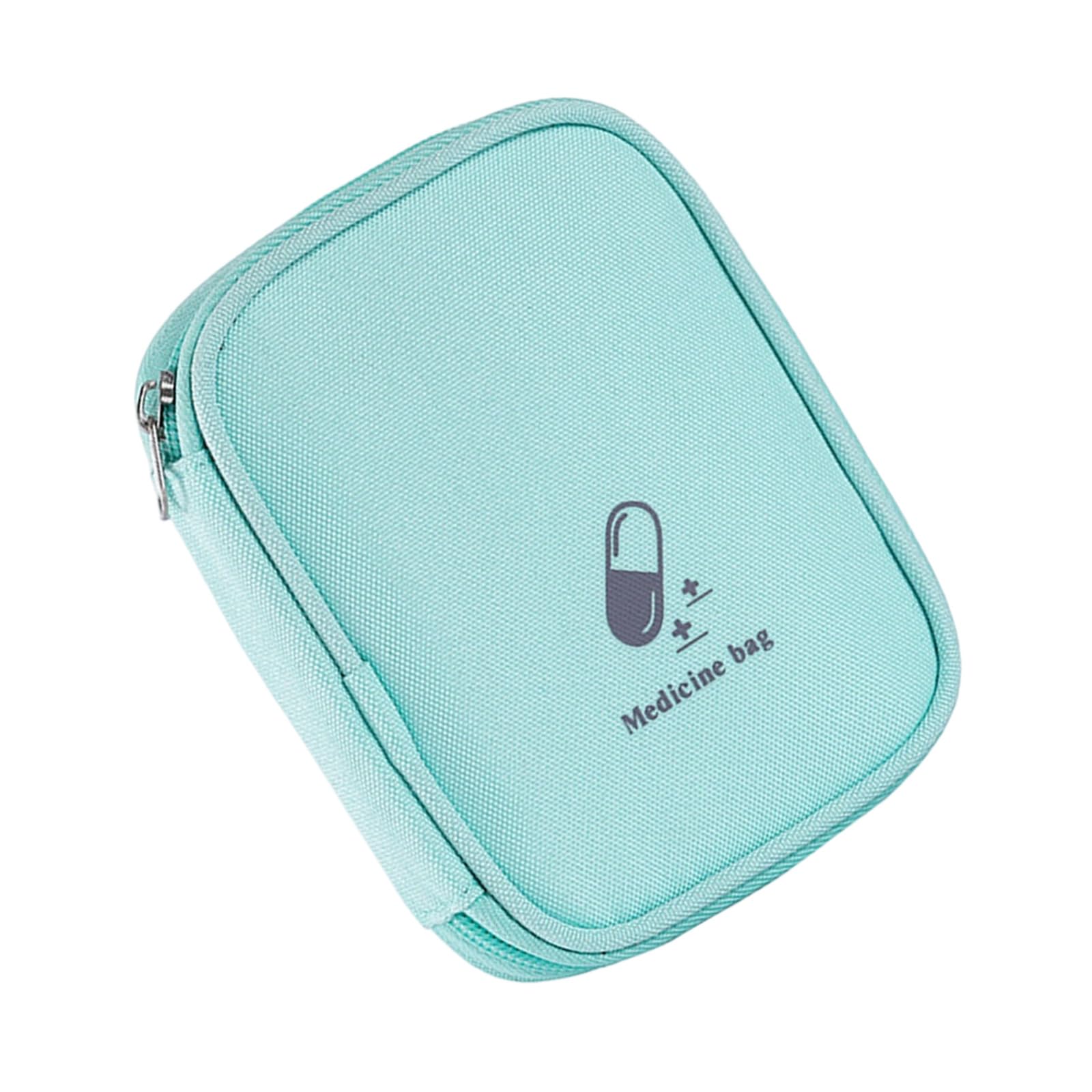 CAZSTYK Portable Minis Firsts Aid Bag Empty, Small Size Travel Medicine Pouches Zippers Handy Pills Pocket for Travel Home Use Firsts Aid Bag Empty
