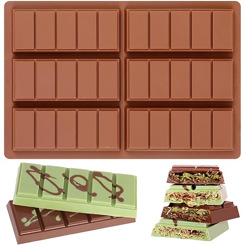 Chocolate Molds - Non-Stick Chocolate Bar Mold, Break Apart Chocolate Mold Food Grade Deep Mold For Tabs Chocolate Milk Snacks