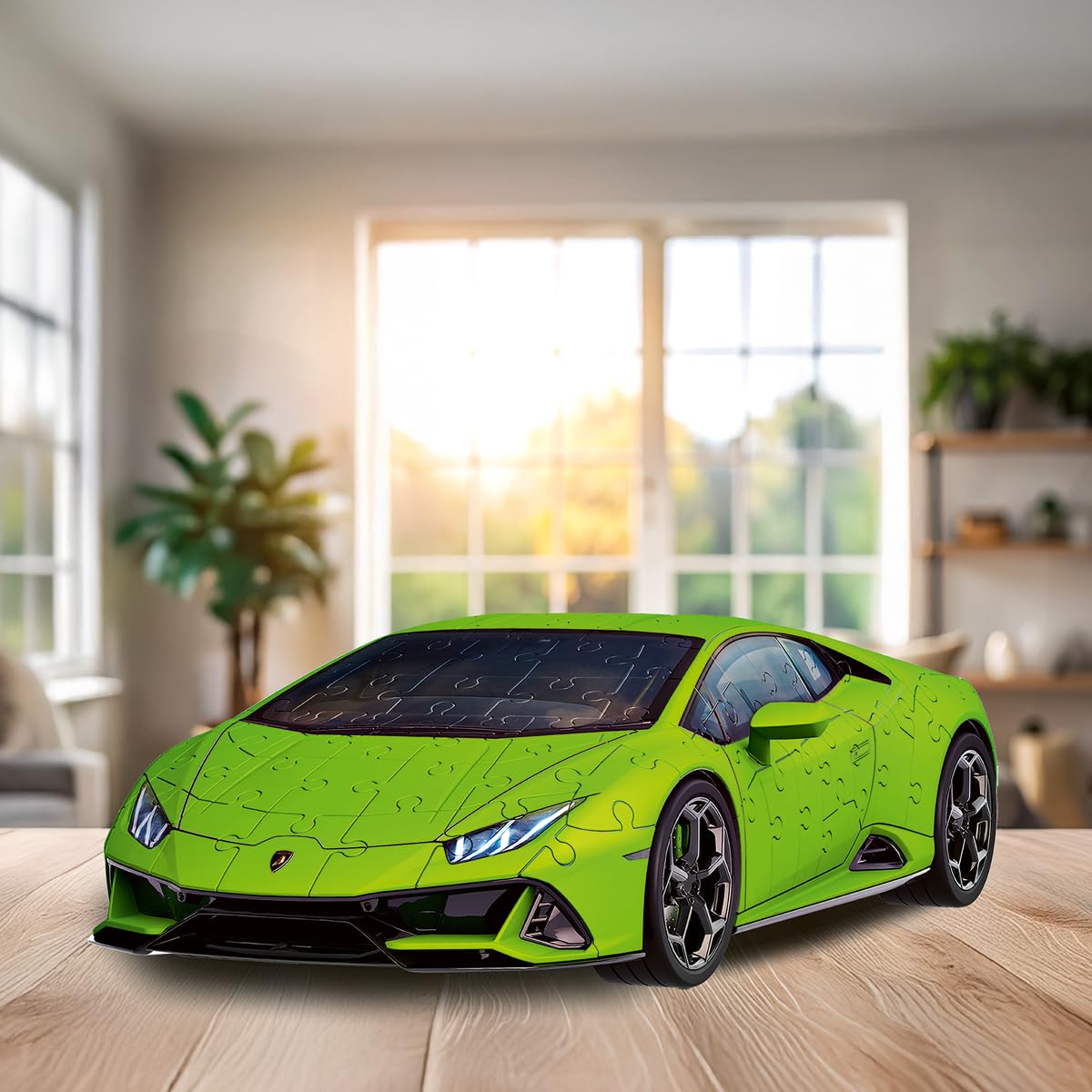Ravensburger - Puzzle 3D Lamborghini Huracán Evo - Lamborghini Miniature - Maquette de Voiture à Construire - Puzzle Voiture de Sport 3D sans Colle - 108 Pièces - Dès 8 Ans - 12008037