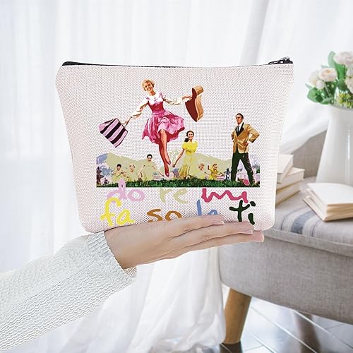 Miniatura 6 de BWWKTOP Bolsa de maquillaje cosmético con sonido de música Von Trapp regalo Do Re Mi Fa So La Ti Theater Zipper Pouch Bag Broadway Mercancía