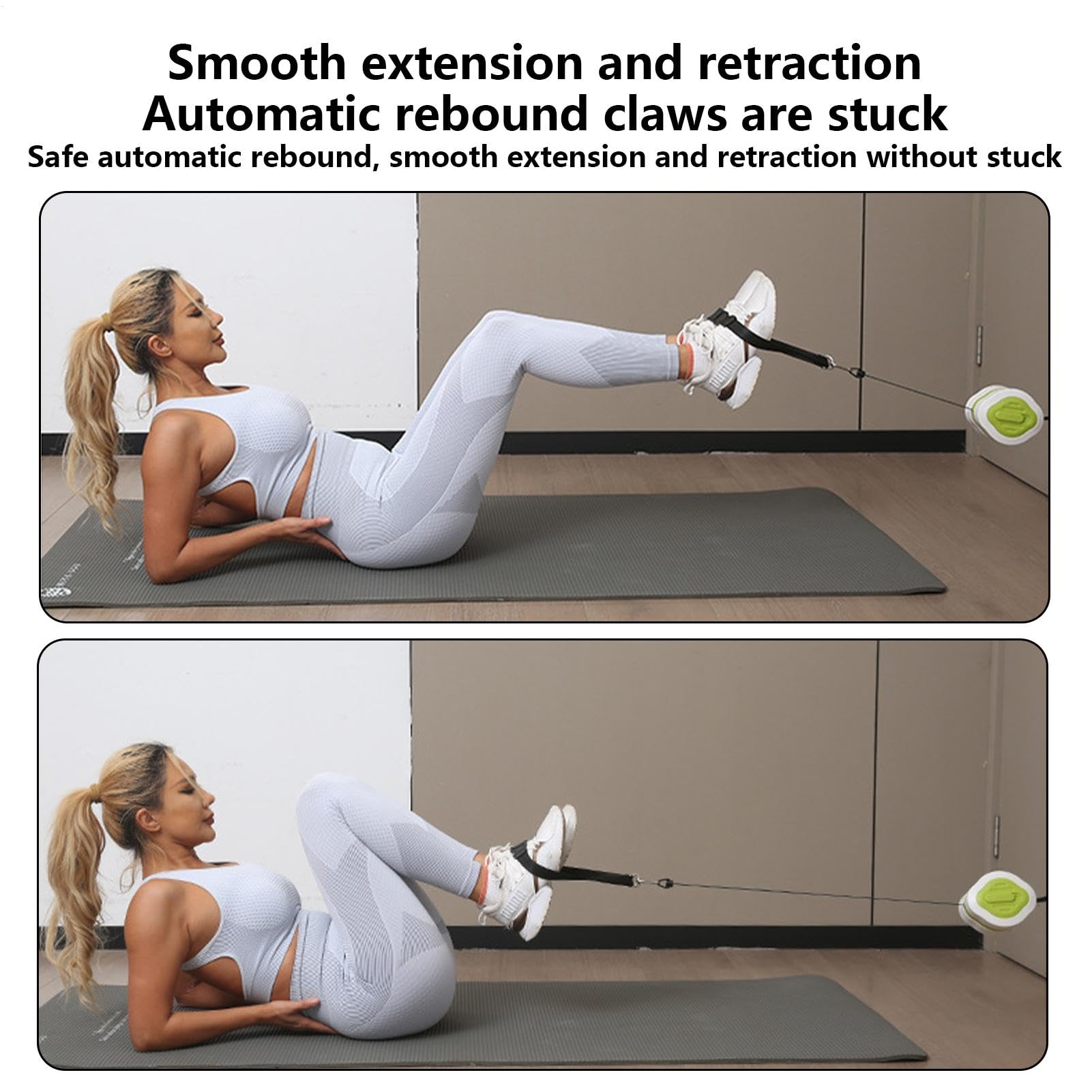 Bandas de ejercicio con asas, herramienta de entrenamiento de antebrazo, entrenador de fuerza de brazo, entrenador flexible para antebrazo, fortalecedor de mano para gimnasio en casa y al aire libre