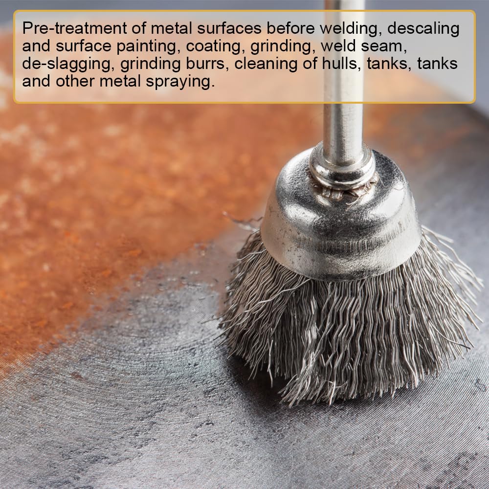 Set 36 Spazzole Metalliche Per Trapano - Acciaio E Ottone Per Pulizia E Smeriglio - Foto 11