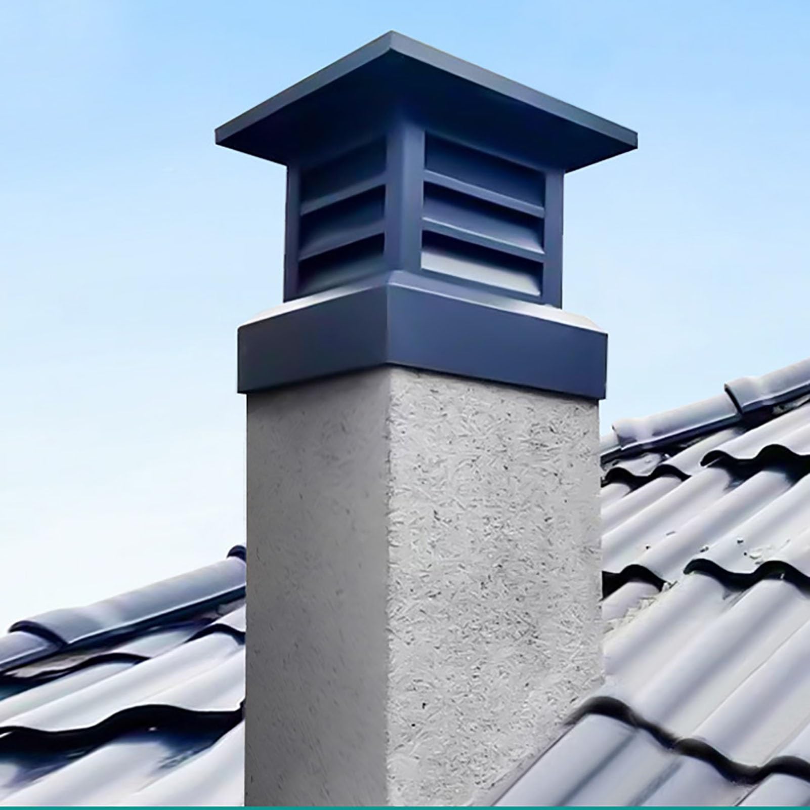 Sombrerete de ventilación de techo para chimeneas de arcilla exteriores