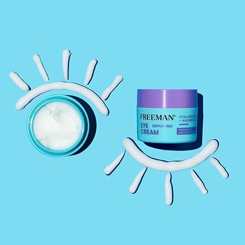 Miniatura 9 de Freeman Crema hidratante restauradora y deshinchadora para ojos + tratamiento sin enjuague durante la noche, para ojos apagados y cansados, ilumina