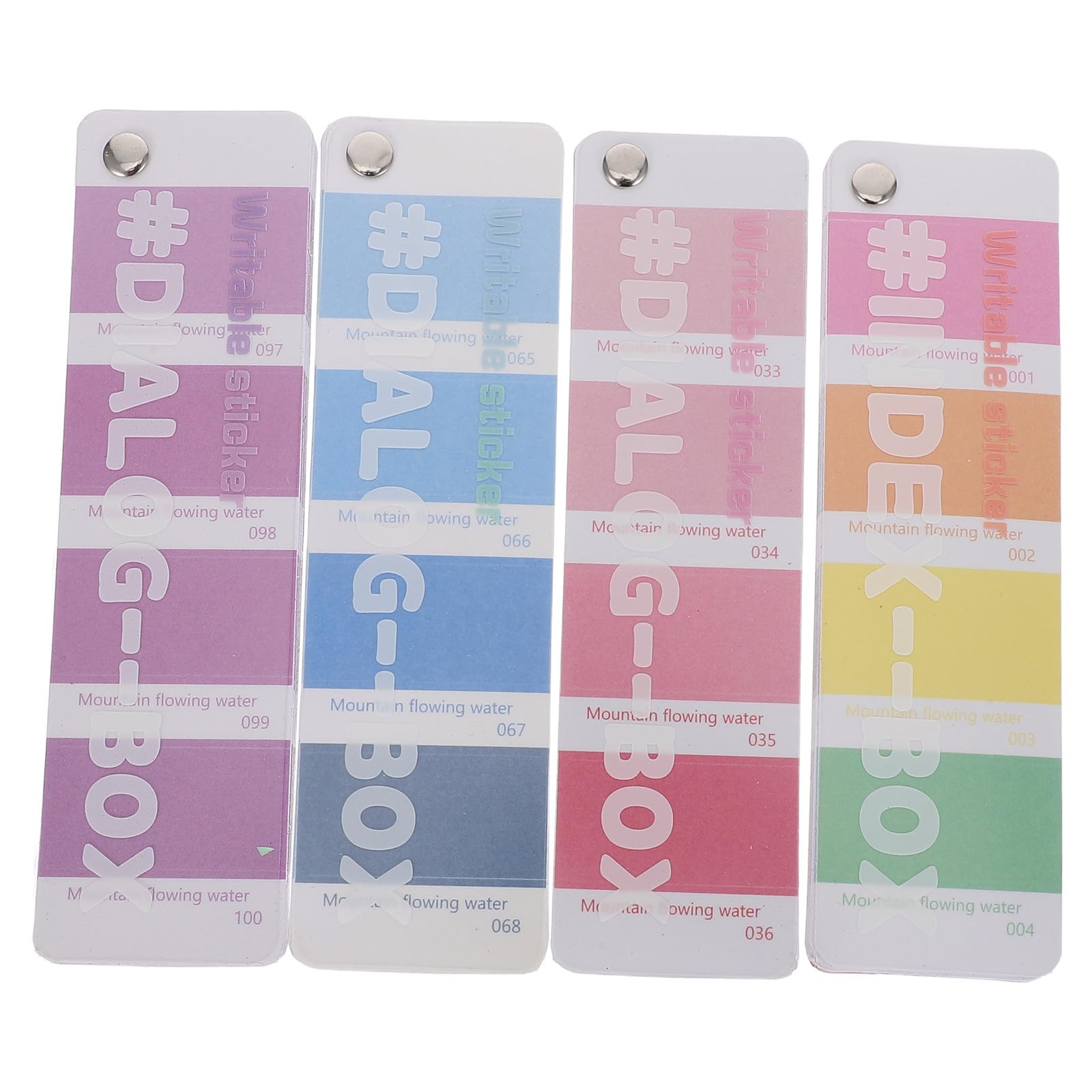 Pestañas autoadhesivas blancas para organizar y personalizar tus cuadernos y agendas 6