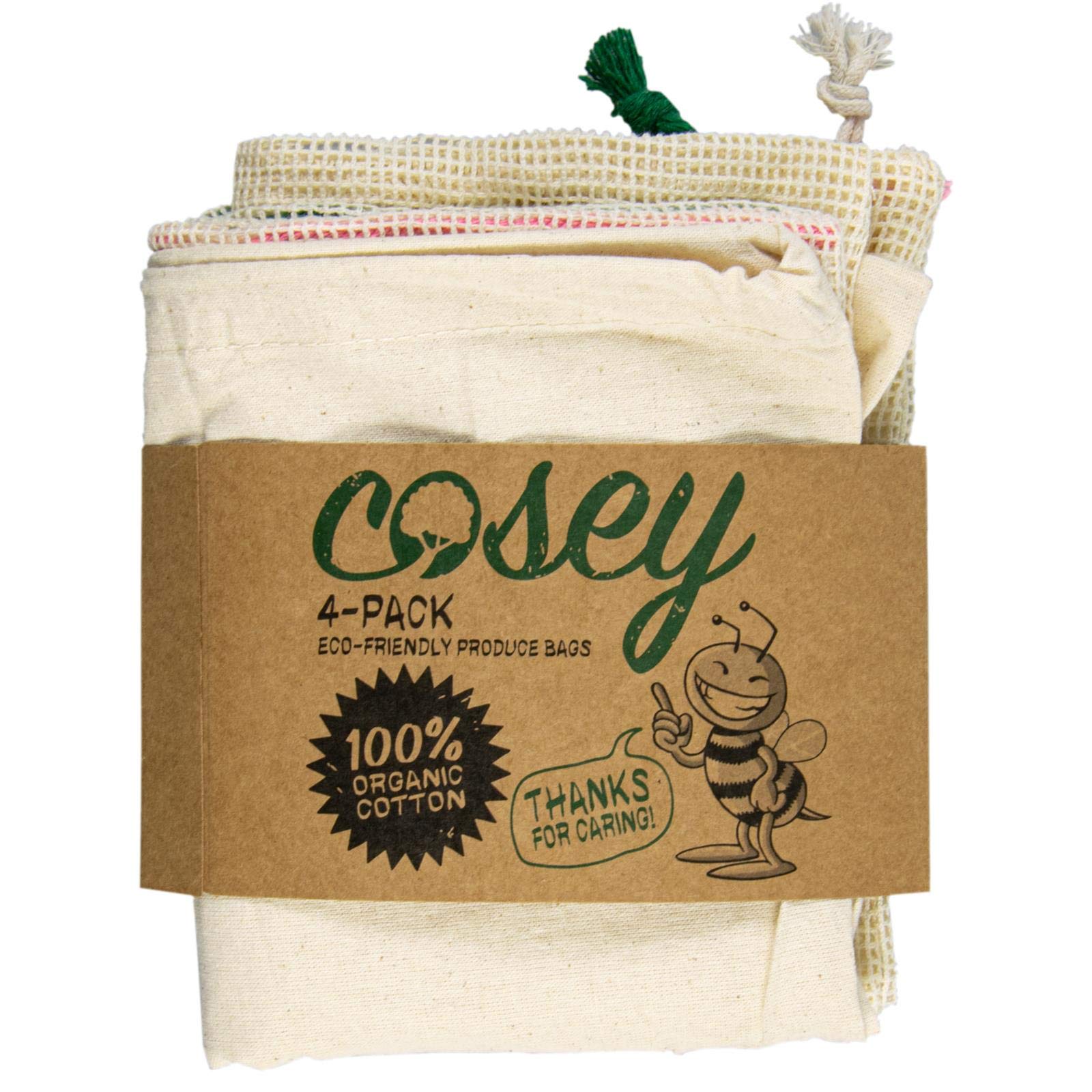 cosey 60016661 worki do owoców i warzyw, bawełna