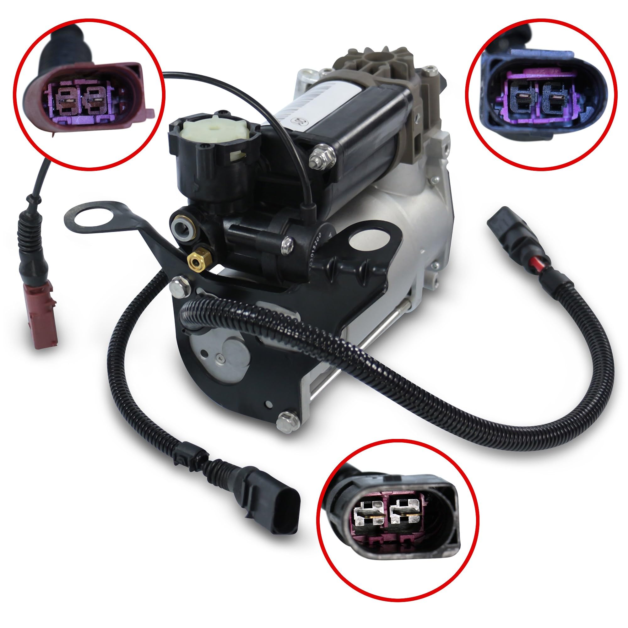 ATEC Germany 1x Compresor para suspensión neumática compatible con AUDI A8 D3 (4E2, 4E8)