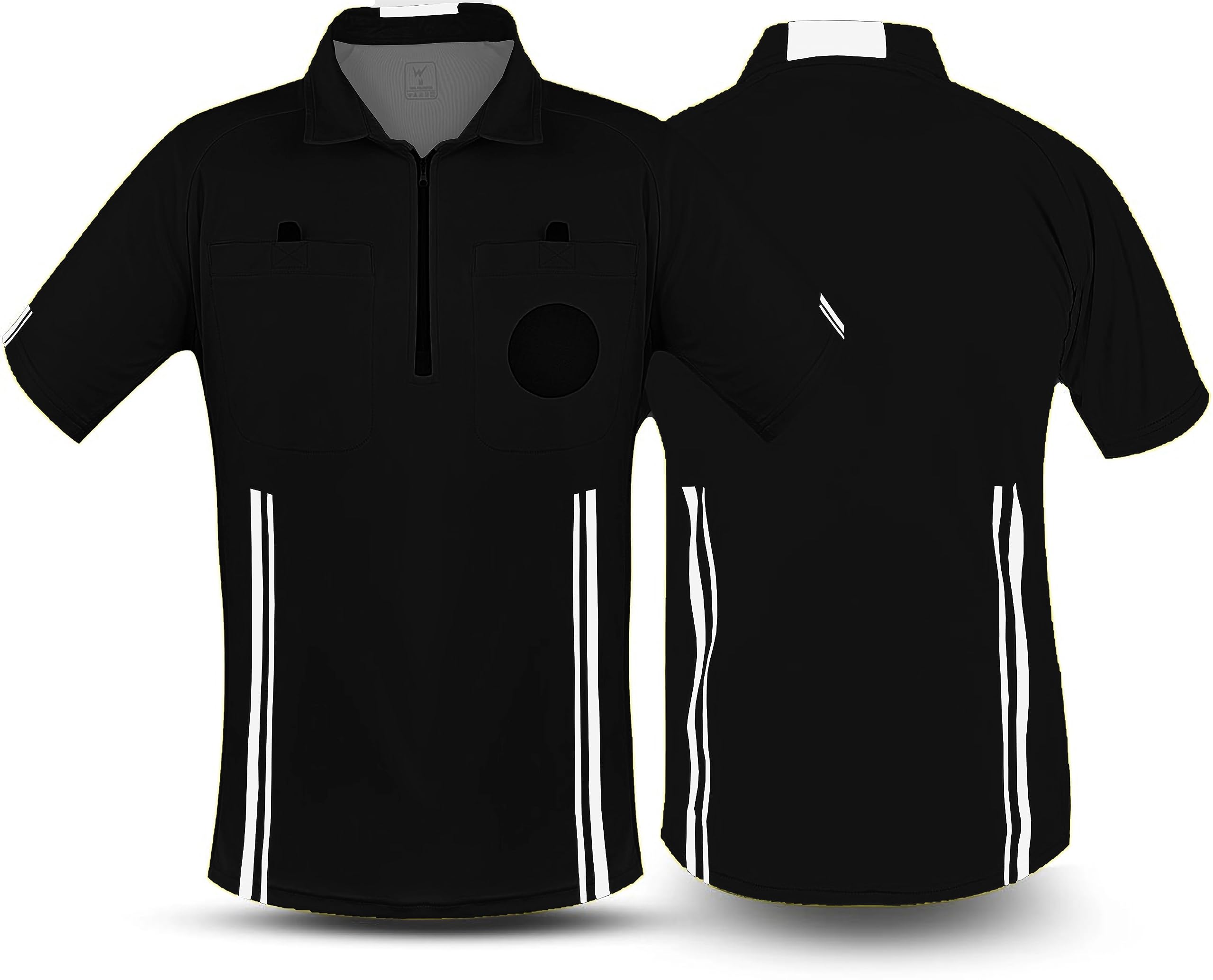 Wearcog Mens Pro Soccer Referee Shirt Half Sleeve Jersey Ref