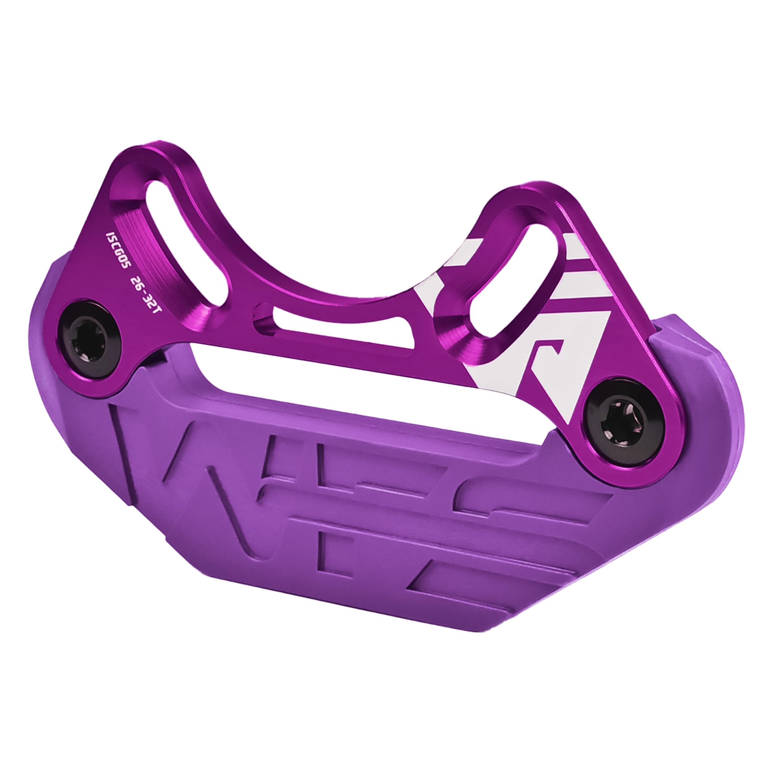 WFS ARMOR-A Bash Guard 26-32T, ISCG05 Mount, MTB Mountain Bike Chain Guard Chainring Protector, Purple