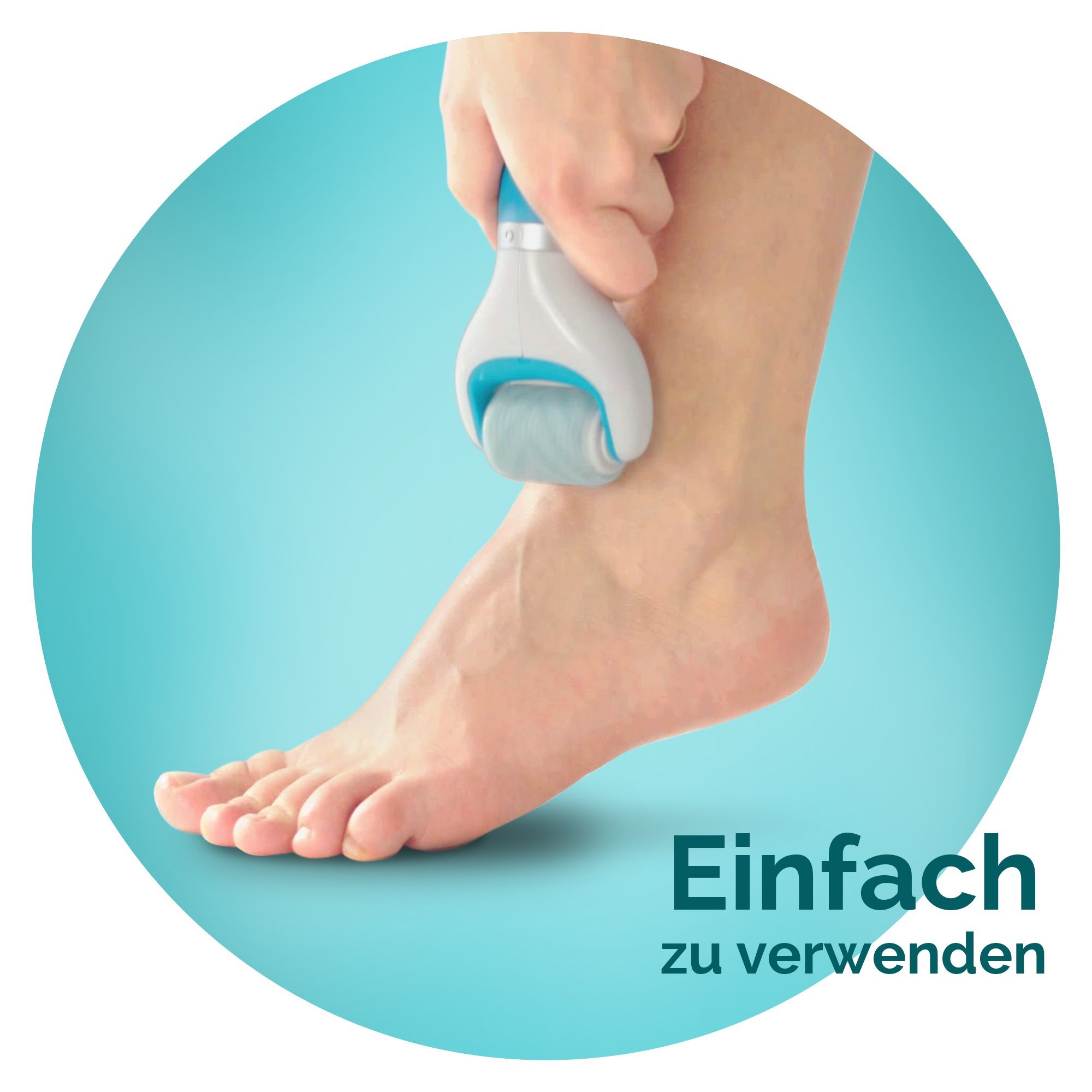 Scholl Velvet Smooth Peelingrolle - Nachfüller für die elektrischen Hornhautentferner von Scholl - Ersatzrolle für trockene und schuppige Haut an den Beinen und Füßen, 2 Stück