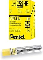 Vista 15 de Minas de Pentel Super Hi-Polymer, Gris