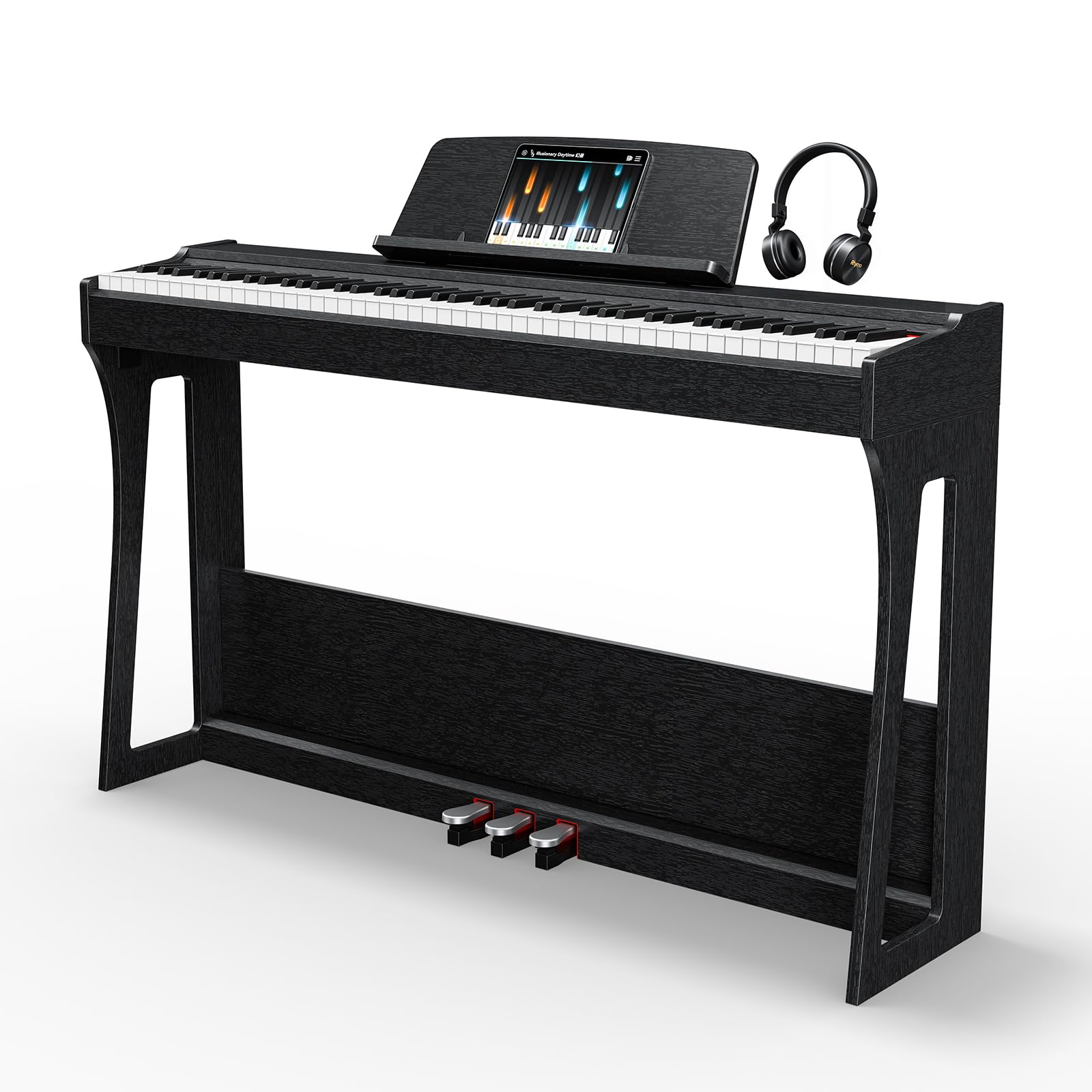 サーマー木製 電子ピアノ 88鍵 アップライト ピアノ電子 ピアノ本体 ス Amazon | Rhymo 電子ピアノ 88鍵 アップライト型 木製スタンド一体型