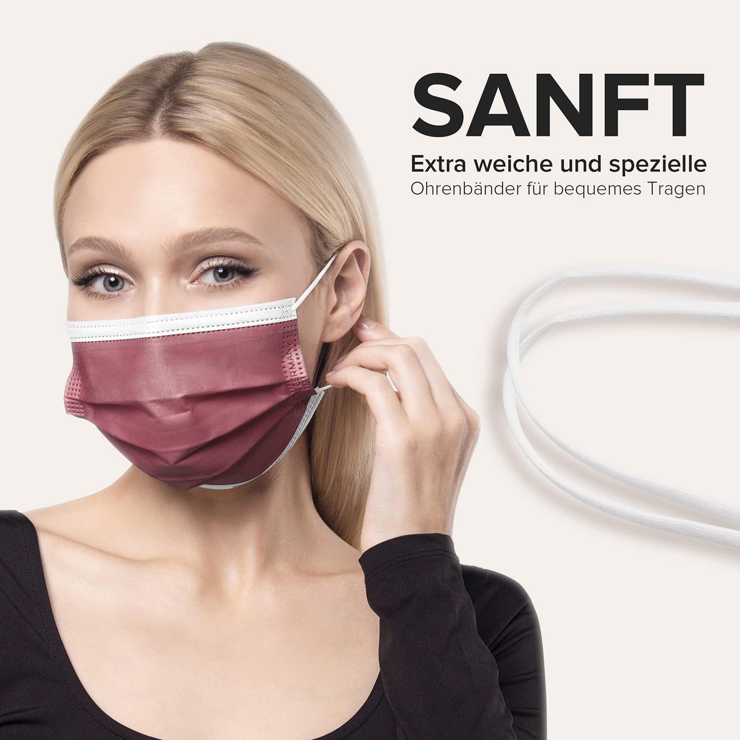 Mascherine Chirurgiche TIPO IIR Made in Germany 50 pezzi Filtrazione 99,78% OEKO TEX