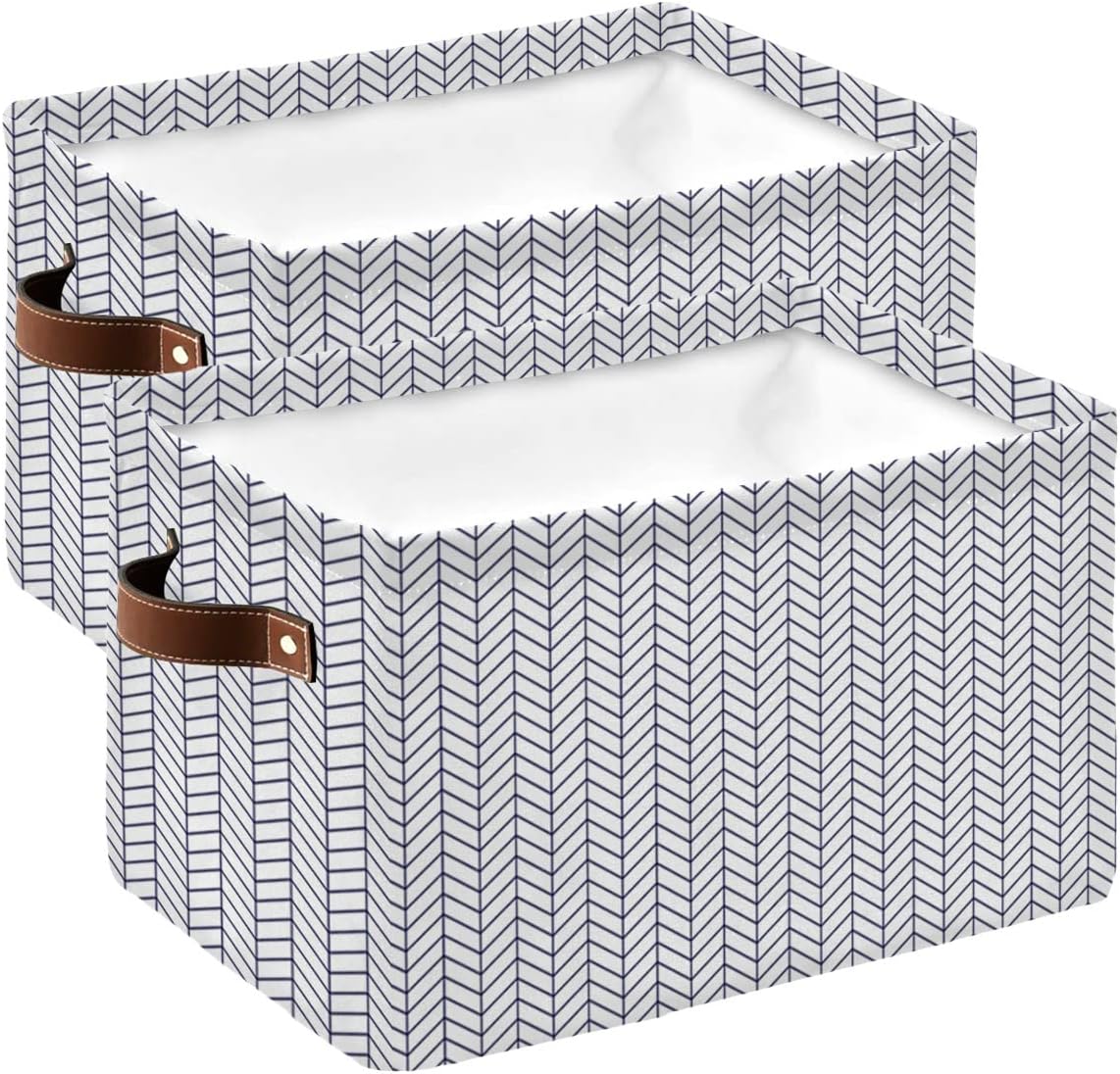 Storage Baskets for Shelves, Foldable Rectangle Storage