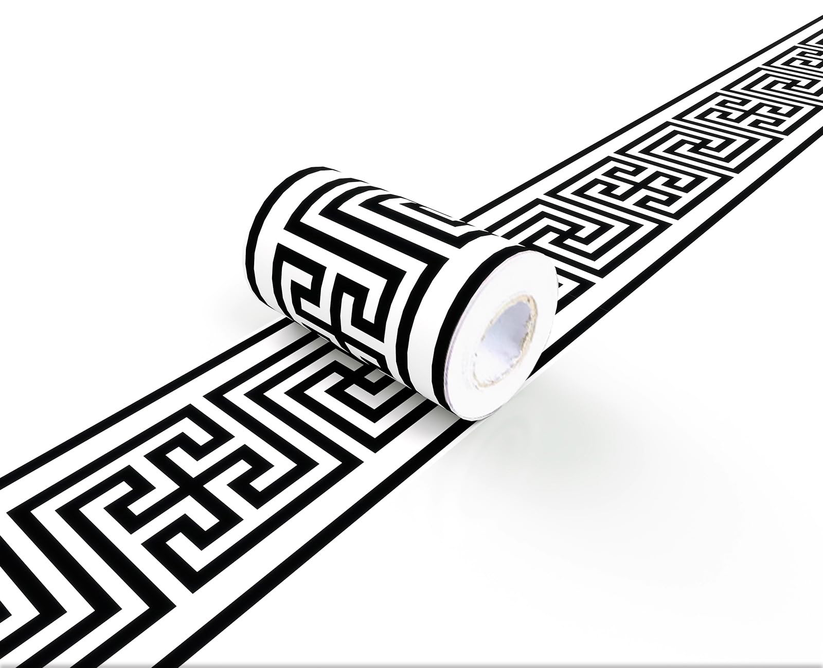 Visitryl Black B1006 Wallpaper Border Self Adhesive Wall Tiles Decorative, Peel And Stick Wall Border Bathroom Stickers 10Cm X 500Cm