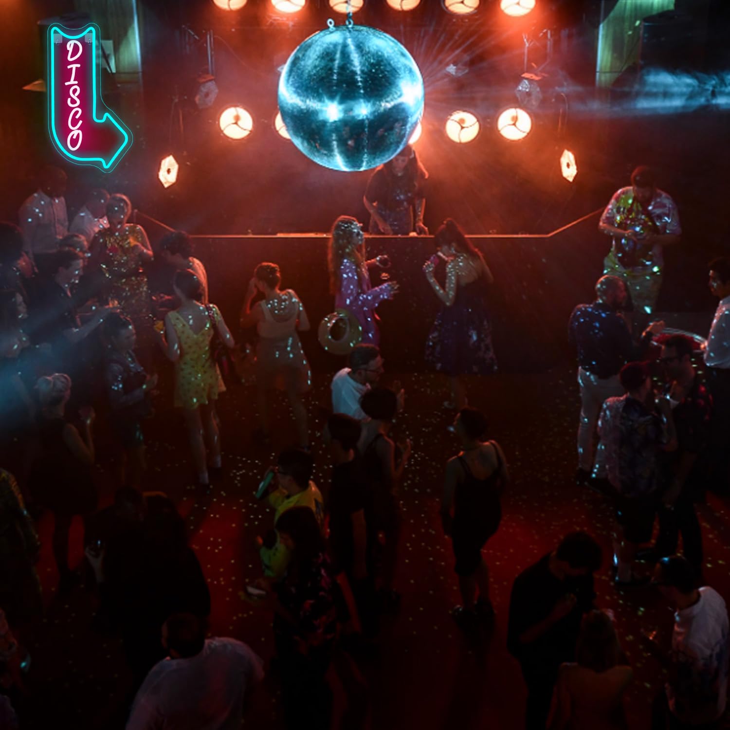 Looklight Różowa Strzałka Neonowy Znak Świetlny, Znak LED, Neonowe Znaki do Dekoracji Ścian, Światło LED do Dyskoteki, Sypialni, Baru, Klubu, Imprezy, Wystrój Retro, 23,5 x 42 cm