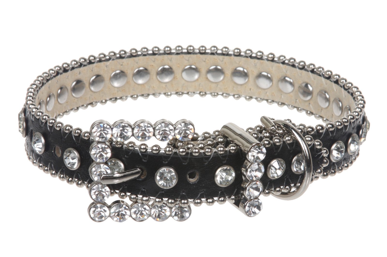 Collier pour chien avec strass Beltiscool idéal pour les promenades nocturnes en ville XL