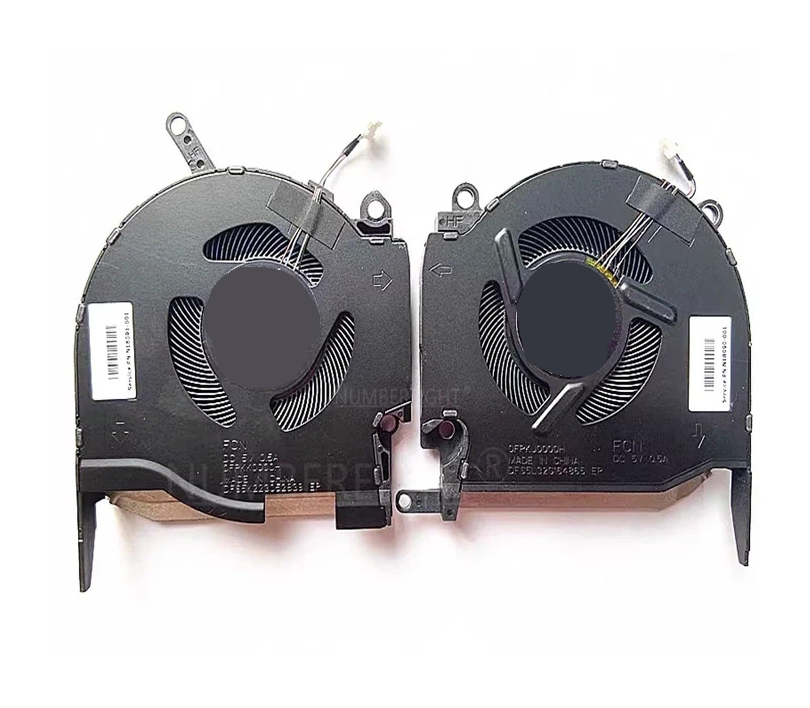 Ventola di Raffreddamento CPU/GPU, Compatibile for HP,16-K 16-N TPN-Q280 DTADQ5D577F009 N18088-001 N18097-001 ND8C000 21J22 DFS5K223052839 Ventilatore(CPU GPU Fan 5V)